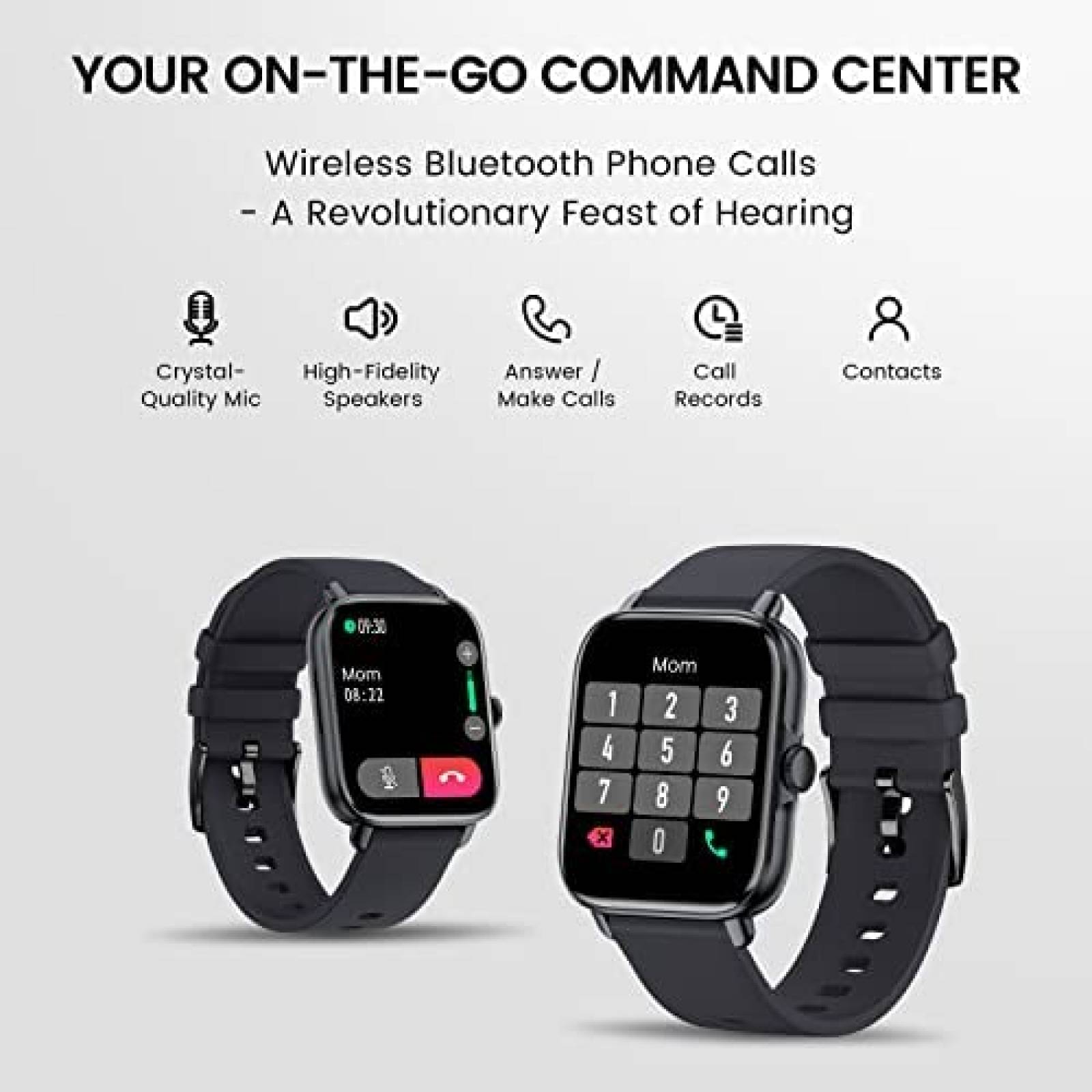Smartwatch BANLVS Rastreador de Actividad Fisica -Negro