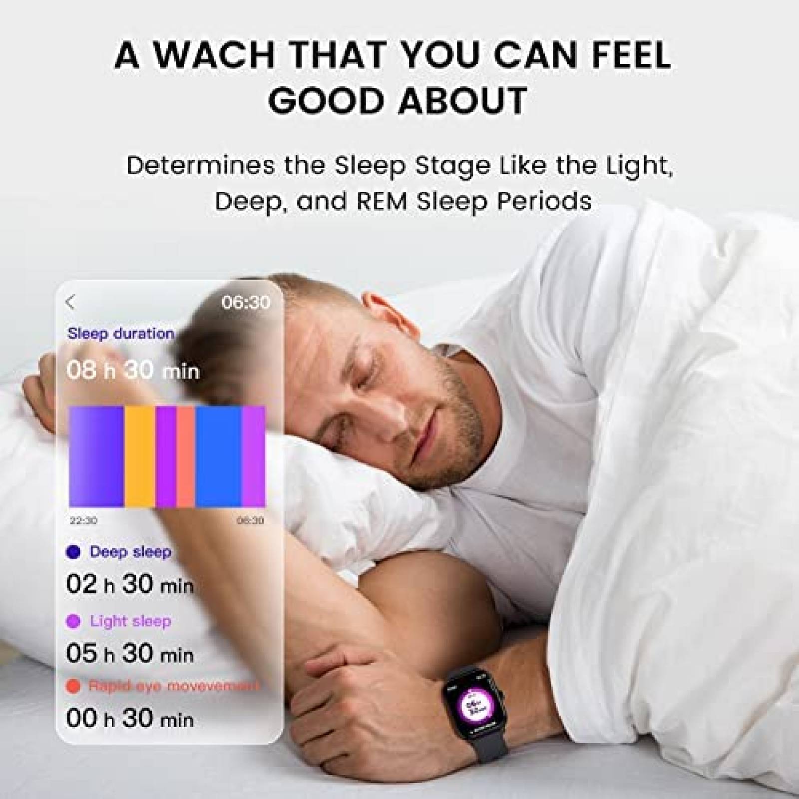 Smartwatch BANLVS Rastreador de Actividad Fisica -Negro