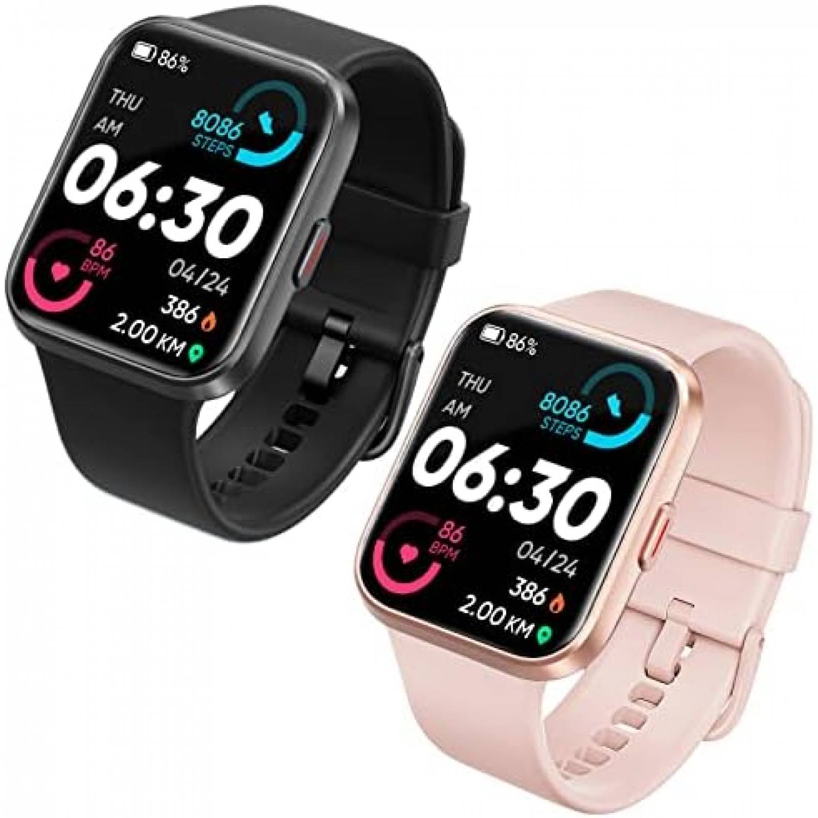 Paquete de 2 Smartwatch ENOMIR Mide Frecuencia Cardiaca