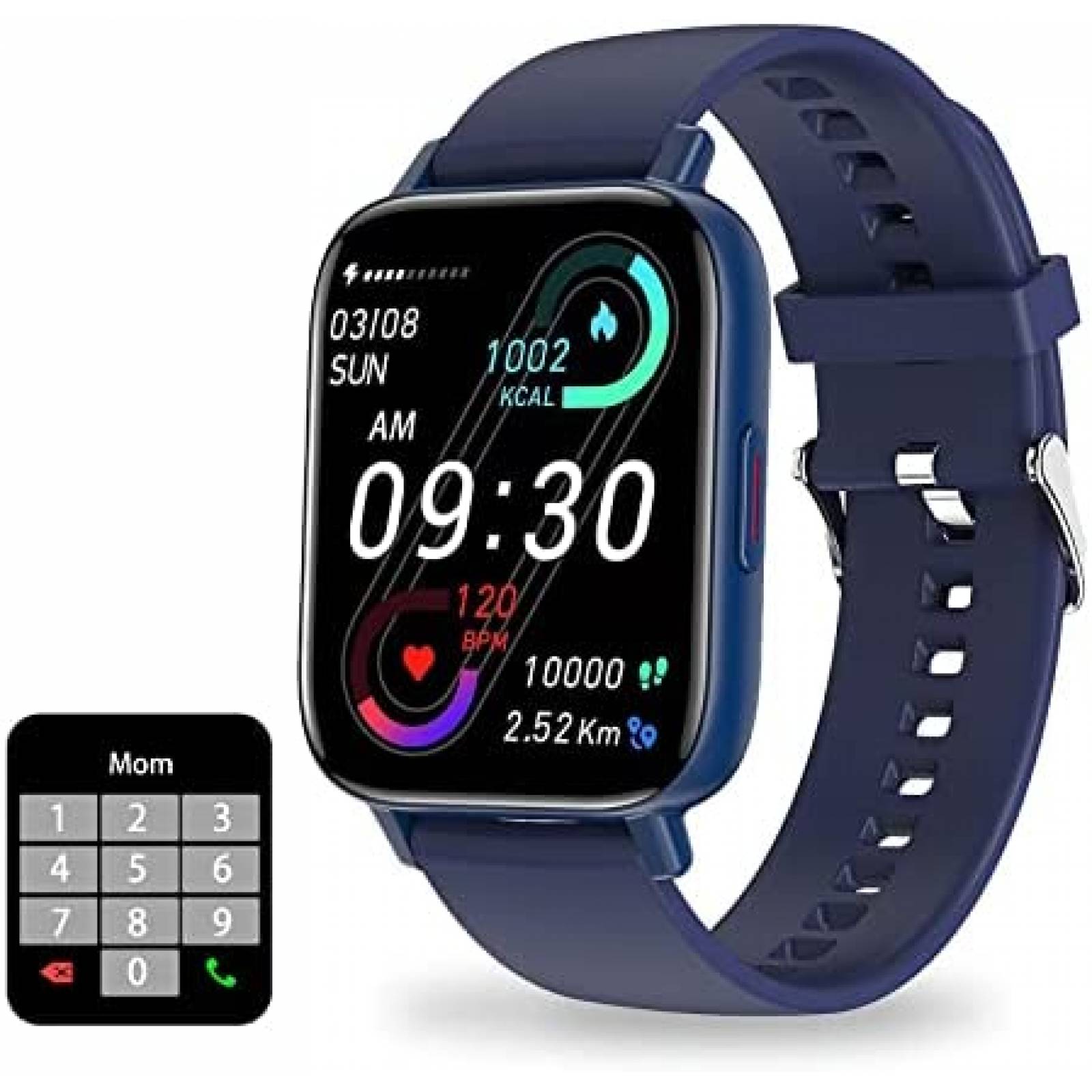 Smartwatch Jassco Rastreador Actividad Fisica -Azul Marino