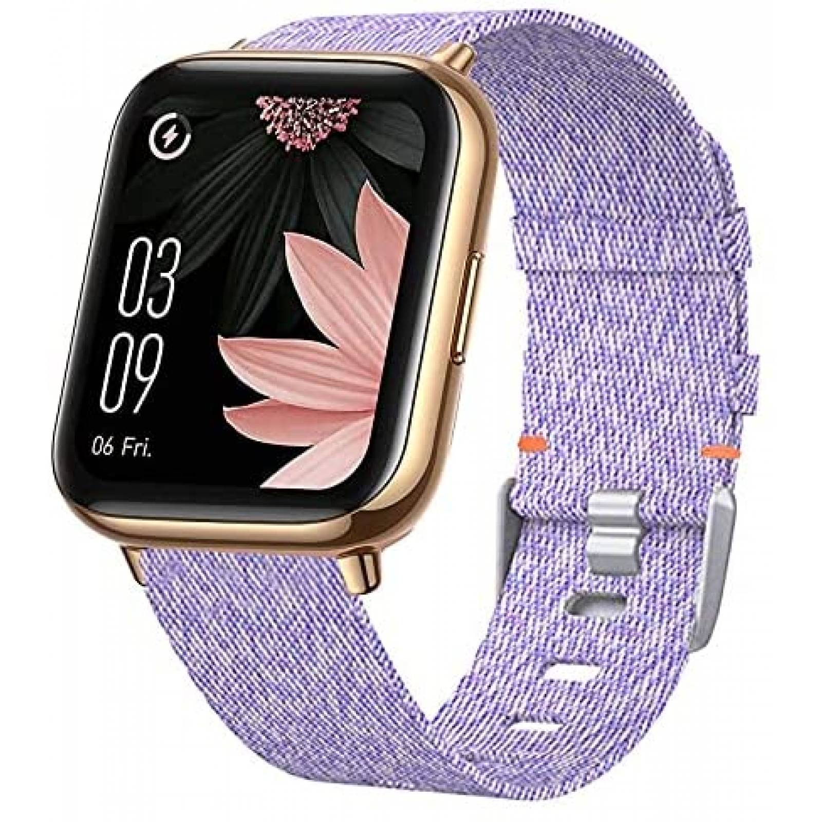 Correa de Reloj Lamshaw Para AGPTEK Mu-Go Rinsmola -Purpura