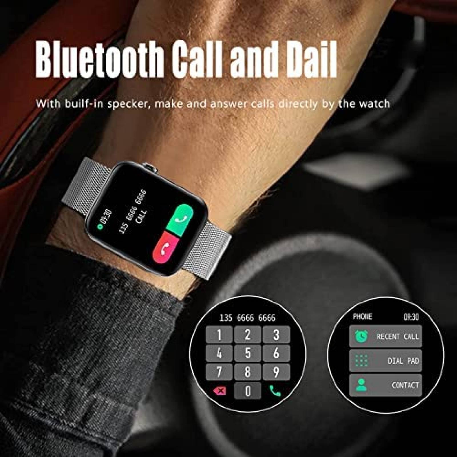 Smartwatch FILIEKEU Mide Frecuencia Cardiaca Impremiable