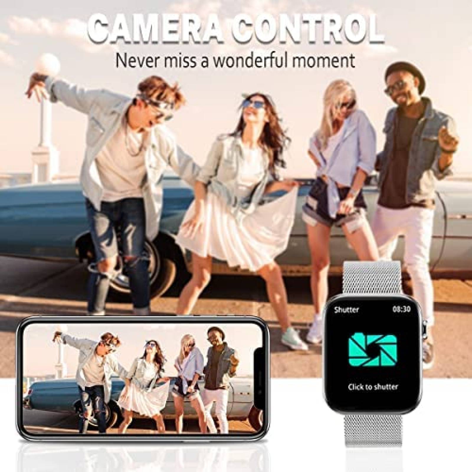 Smartwatch FILIEKEU Mide Frecuencia Cardiaca Impremiable