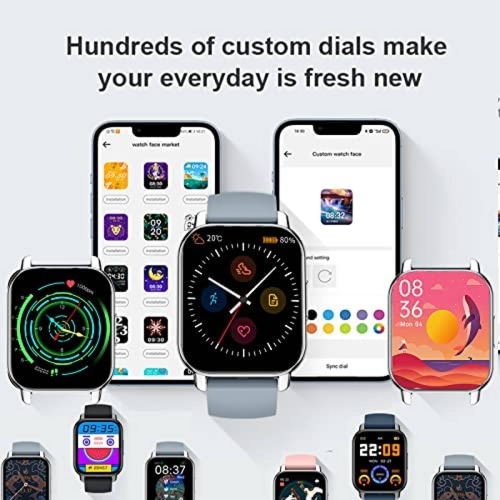 SmartWatch GENERIC Fitness Bluetooth Touchscreen -Azul