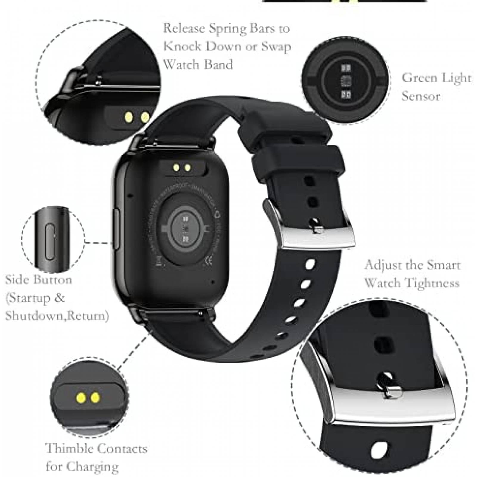 SmartWatch GENERIC Fitness Bluetooth Touchscreen -Azul