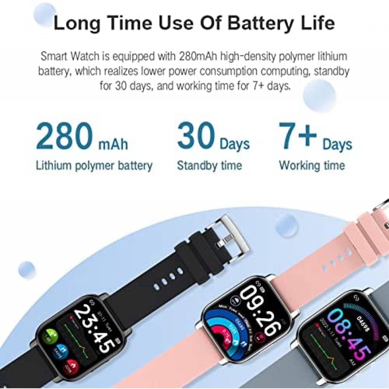 SmartWatch GENERIC Fitness Bluetooth Touchscreen -Azul