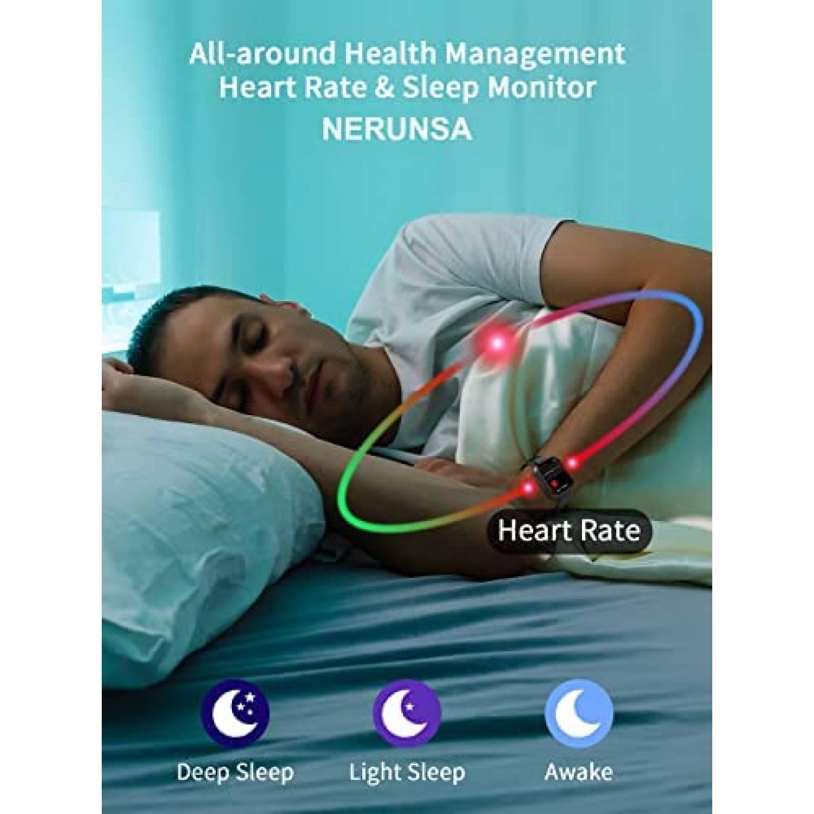 SmartWatch NERUNSA Fitness Bluetooth Touchscreen -Negro