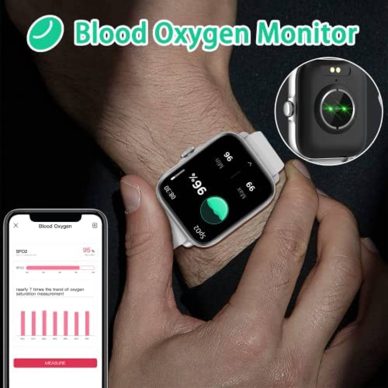 Smartwatch Wwzzey Y20GTA Para Responder/Hacer Llamadas