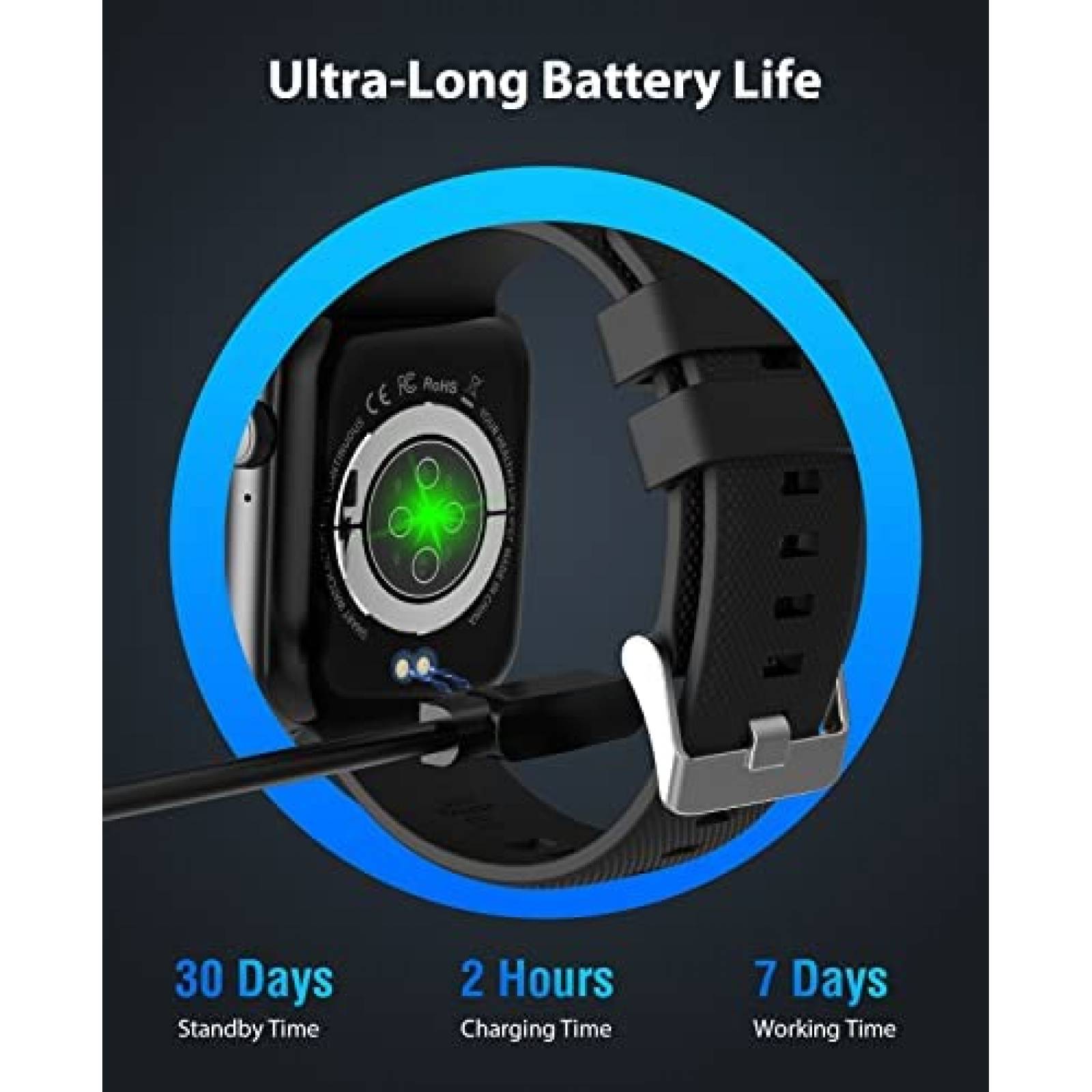 Smartwatch Mr.Gorbar Rastreador de Actividad Fisica -Negro