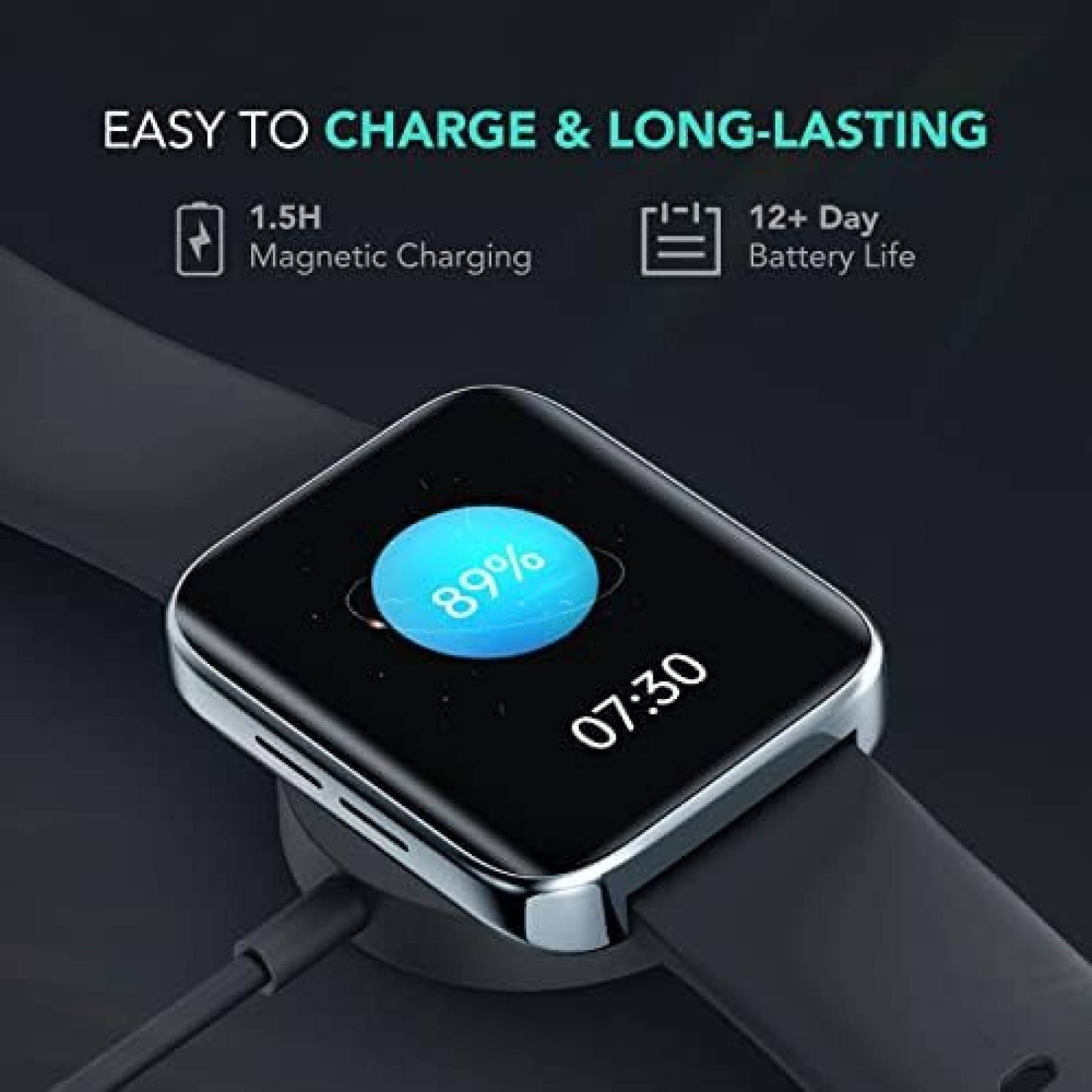 Smartwatch SKG V9 Pro 1.7'' AMOLED IP68 SpoO2 GPS -Negro