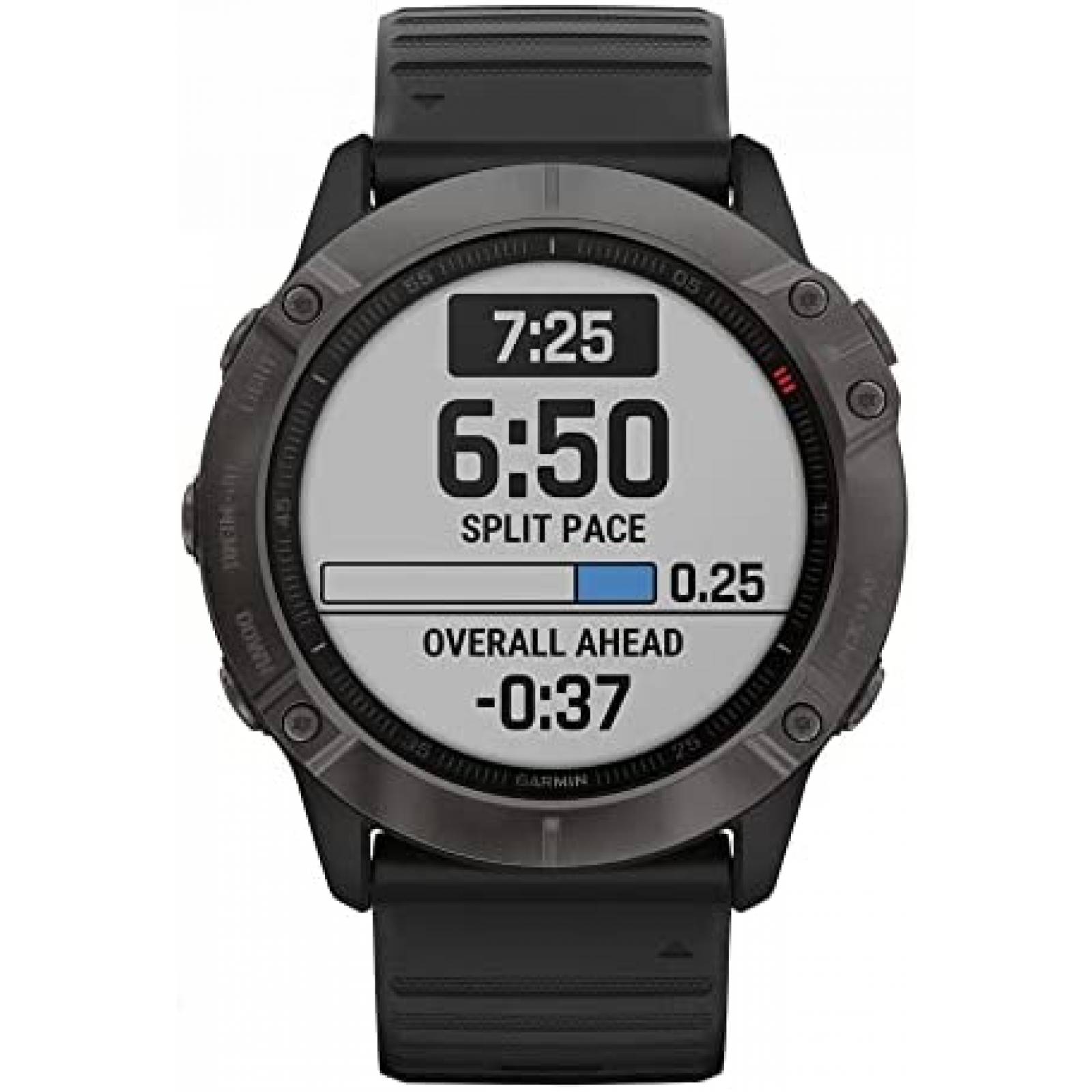Smartwatch Garmin Fenix 6X 1.4'' GPS Heavy Duty Safiro Acero