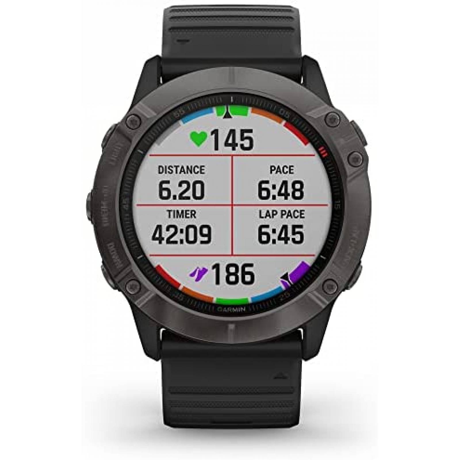 Smartwatch Garmin Fenix 6X 1.4'' GPS Heavy Duty Safiro Acero