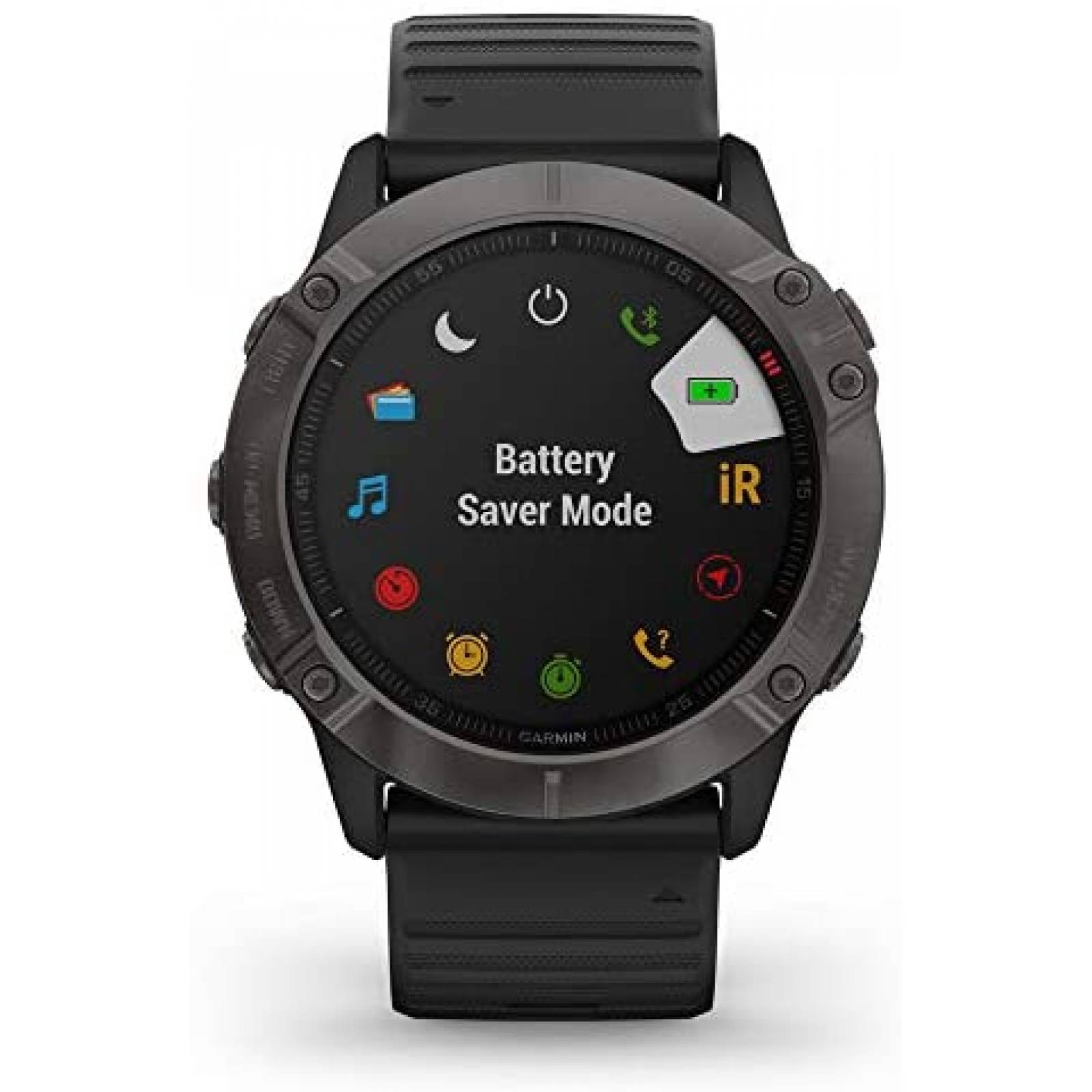Smartwatch Garmin Fenix 6X 1.4'' GPS Heavy Duty Safiro Acero