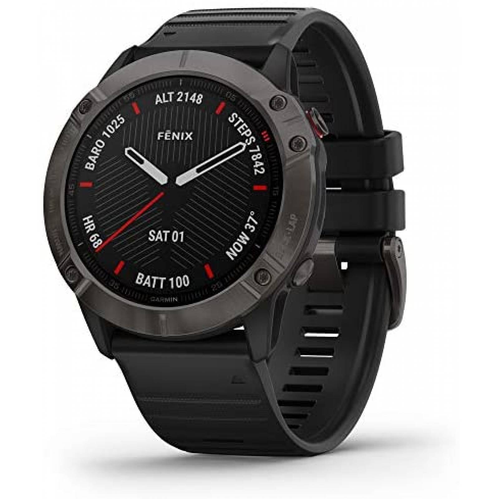 Smartwatch Garmin Fenix 6X 1.4'' GPS Heavy Duty Safiro Acero