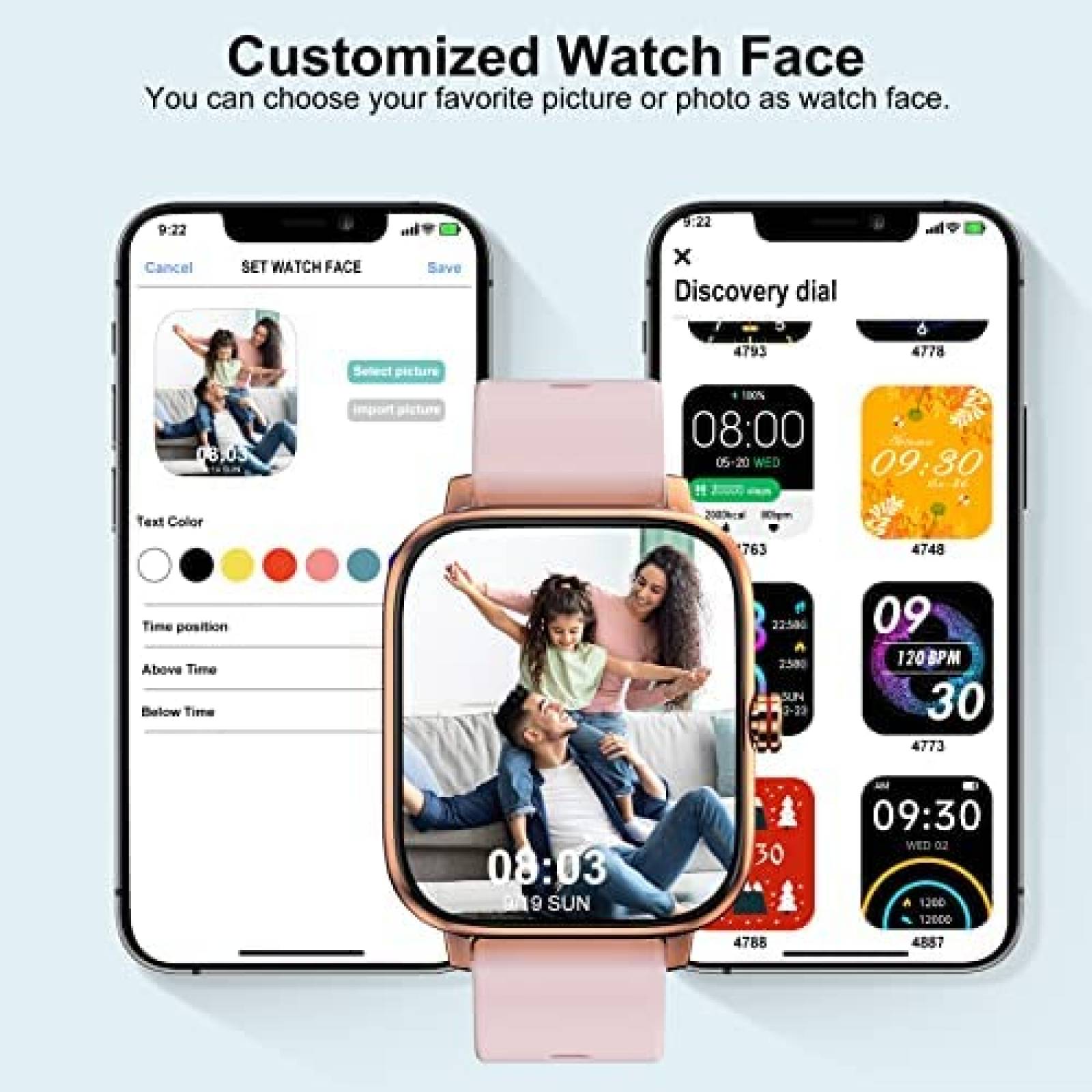 Smartwatch TOZDTO Para Responder/Hacer Llamadas GPS -Rosa