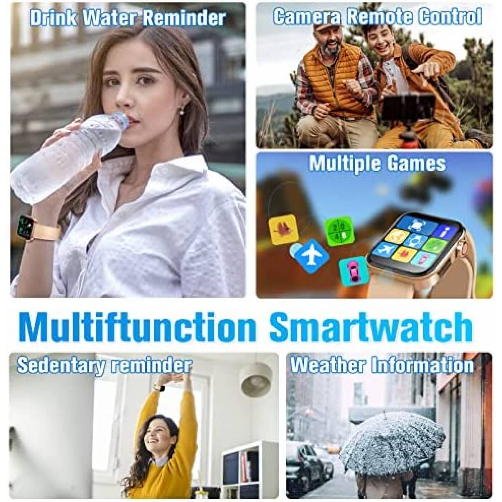 Smartwatch ACEDIS Rastreador de Actividad Fisica -Oro