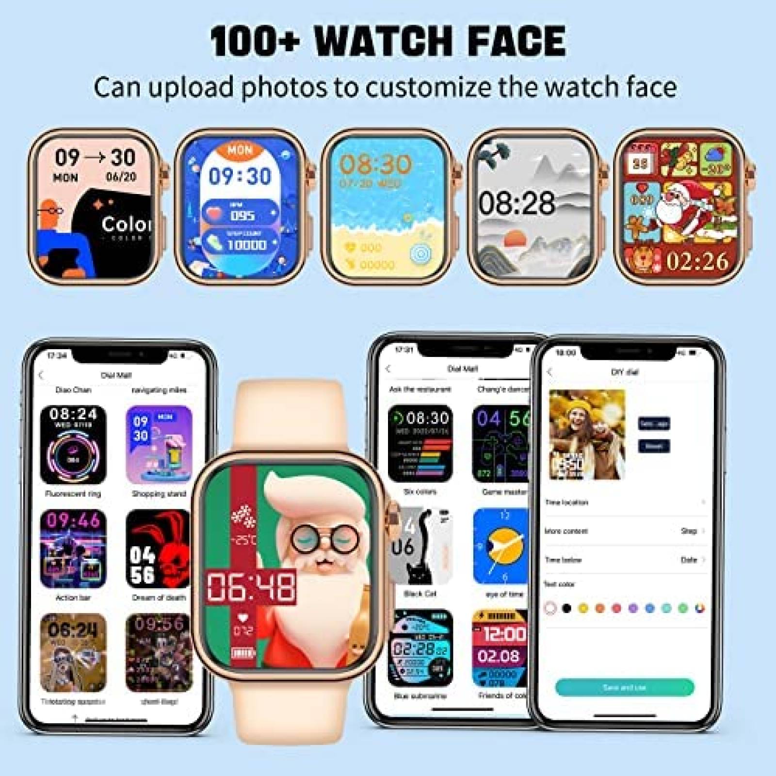 Smartwatch ACEDIS Rastreador de Actividad Fisica -Oro