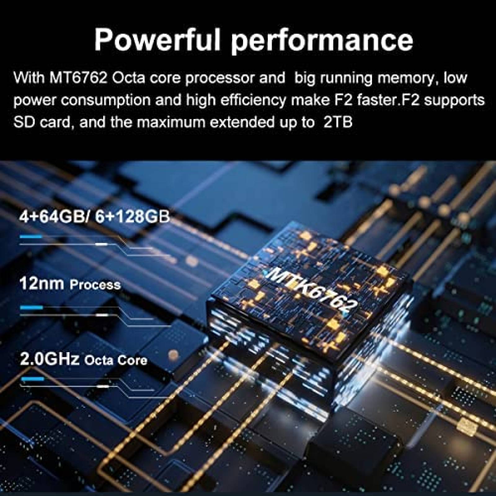 Mini Celular CONQUEST F2 3'' Heavy Duty 6 RAM 128GB 3700mAh