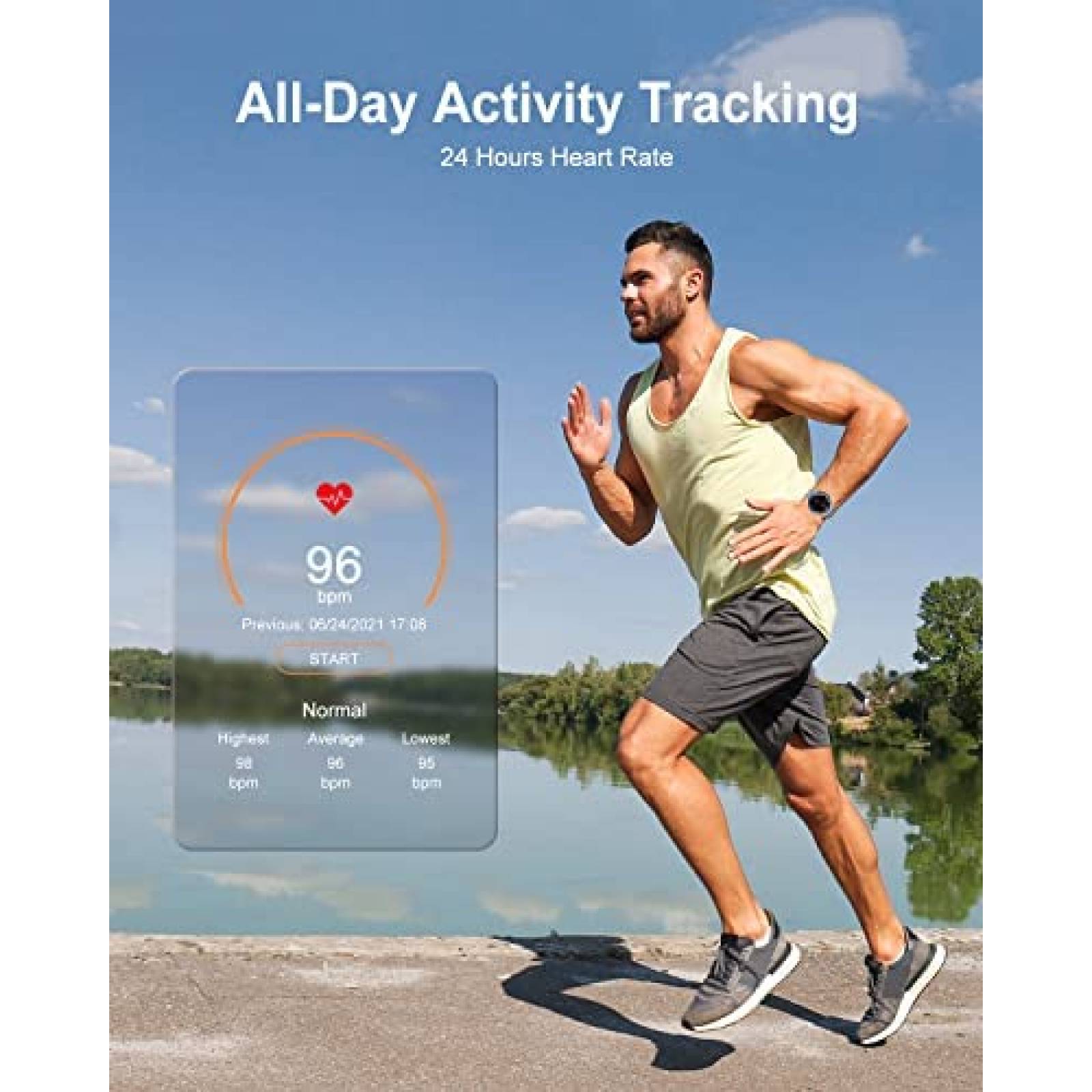 SmartWatch LIGE Fitness Bluetooth Touchscreen -Plata