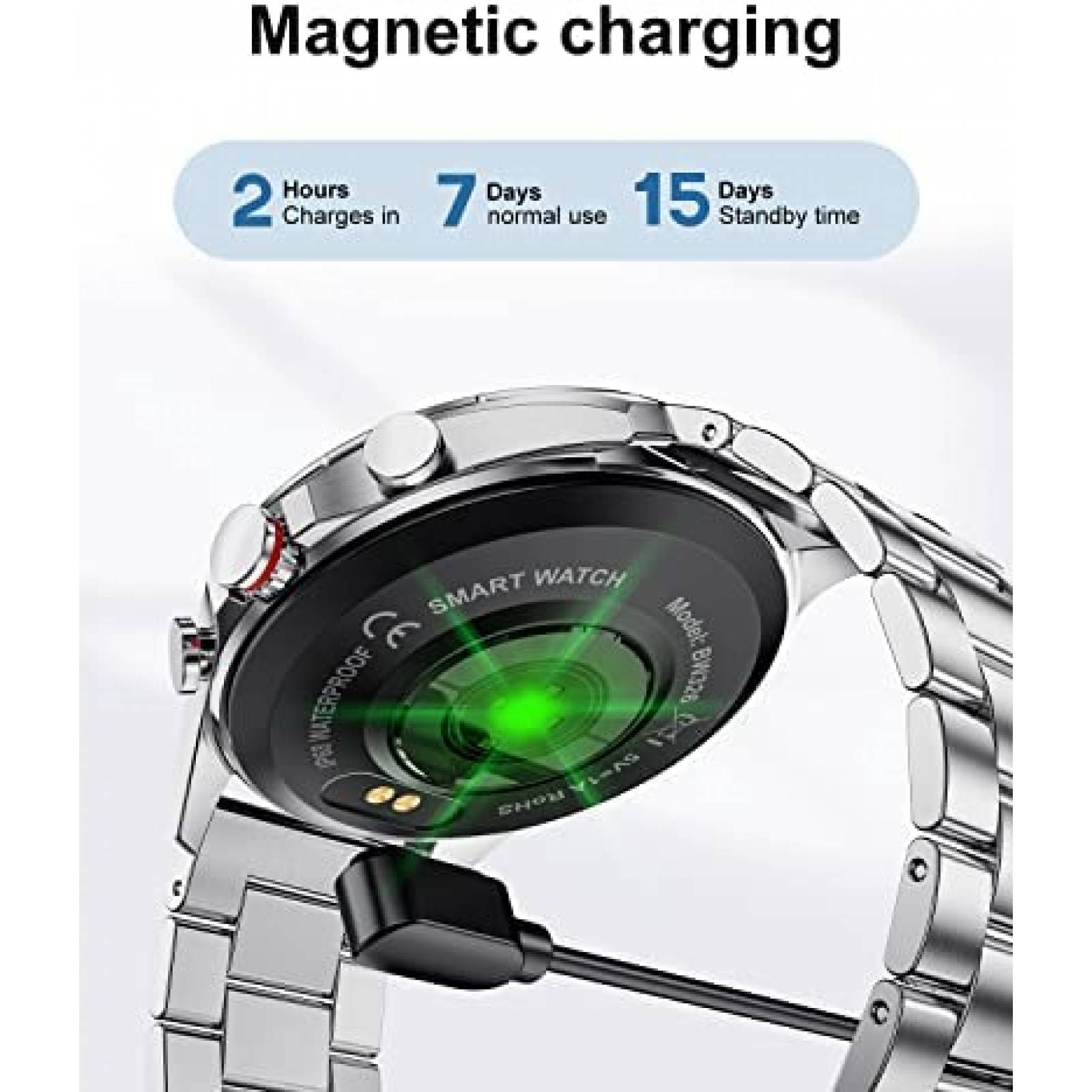 SmartWatch LIGE Fitness Bluetooth Touchscreen -Plata