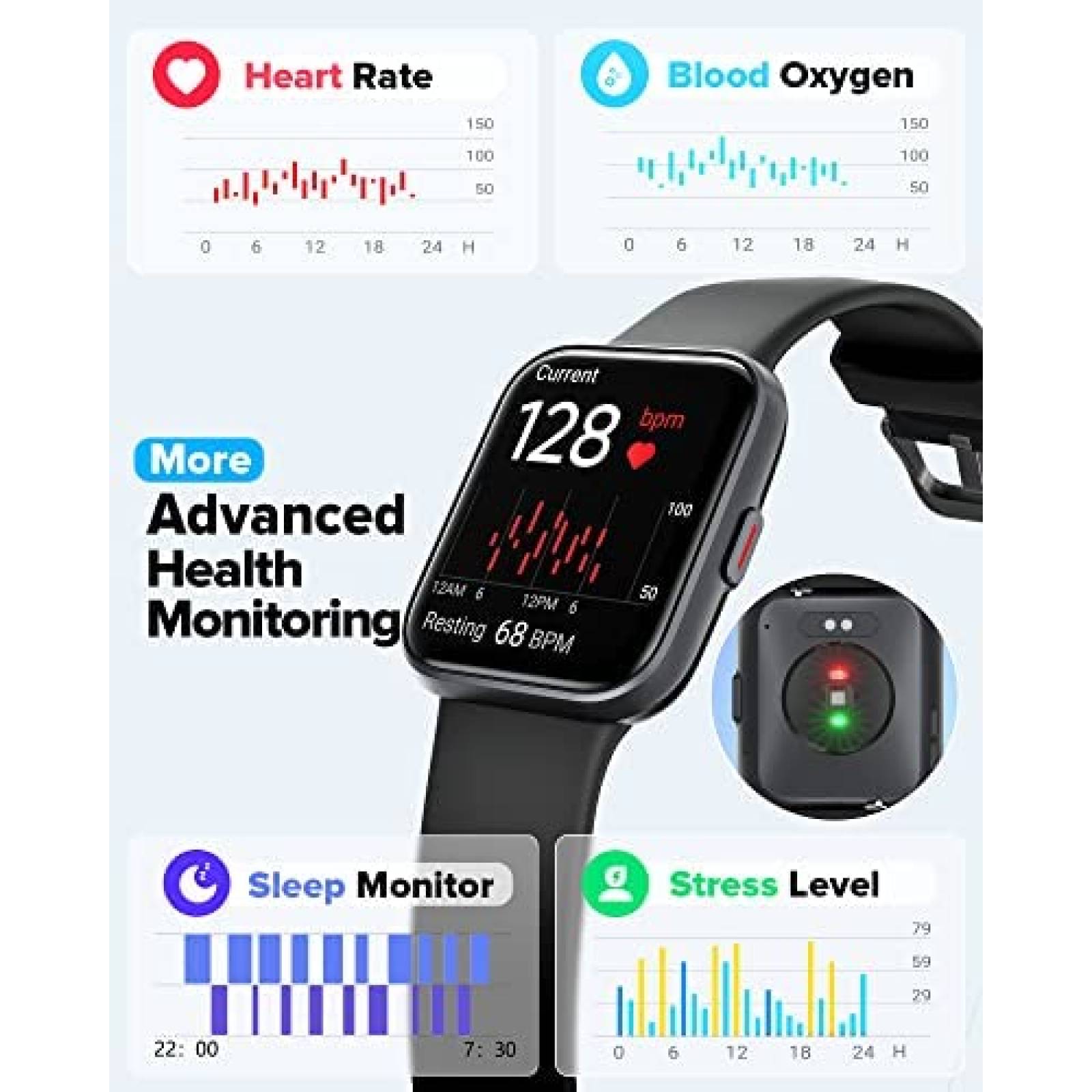 Smartwatch Aeac Para Responder/Hacer Llamadas -Negro