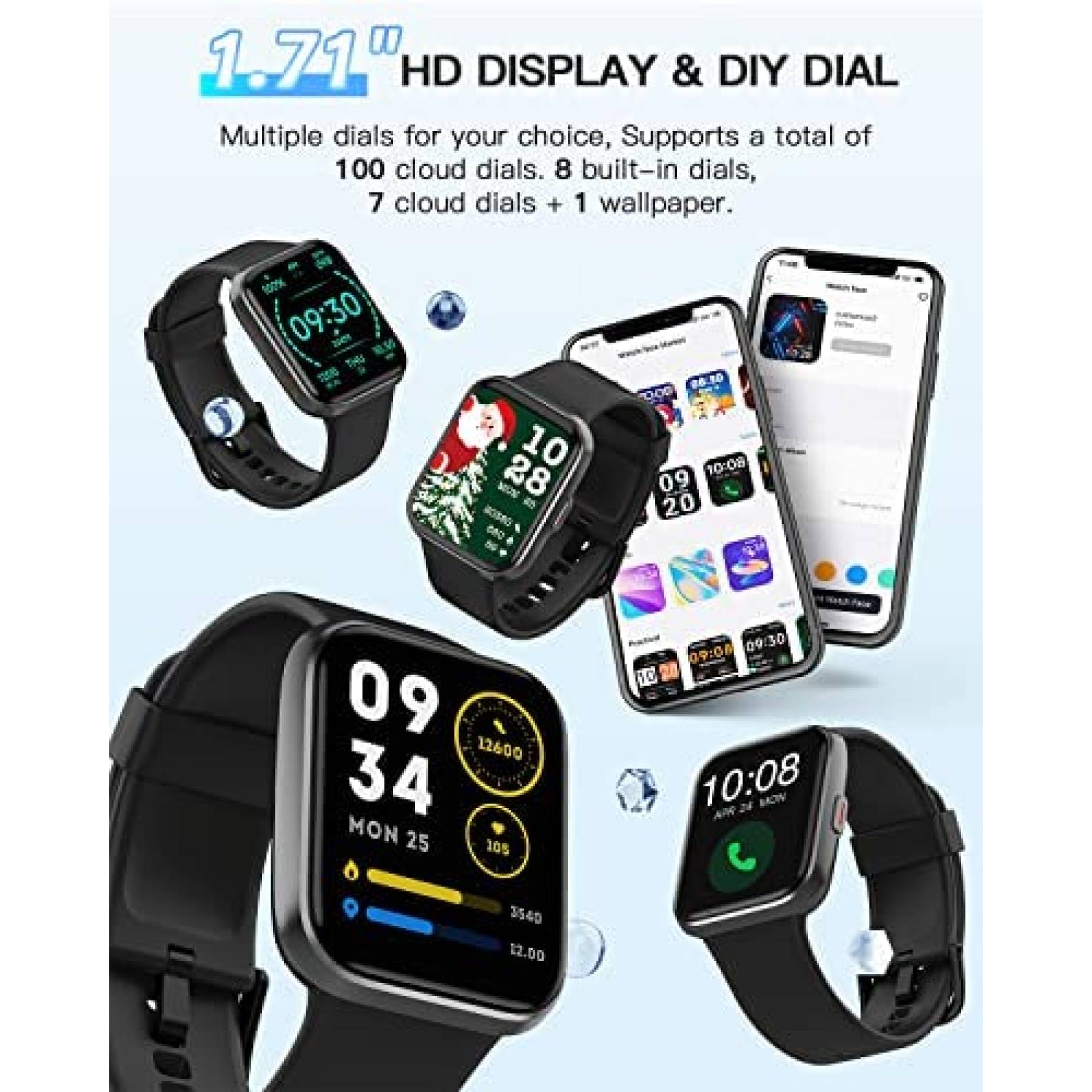 Smartwatch Aeac Para Responder/Hacer Llamadas -Negro
