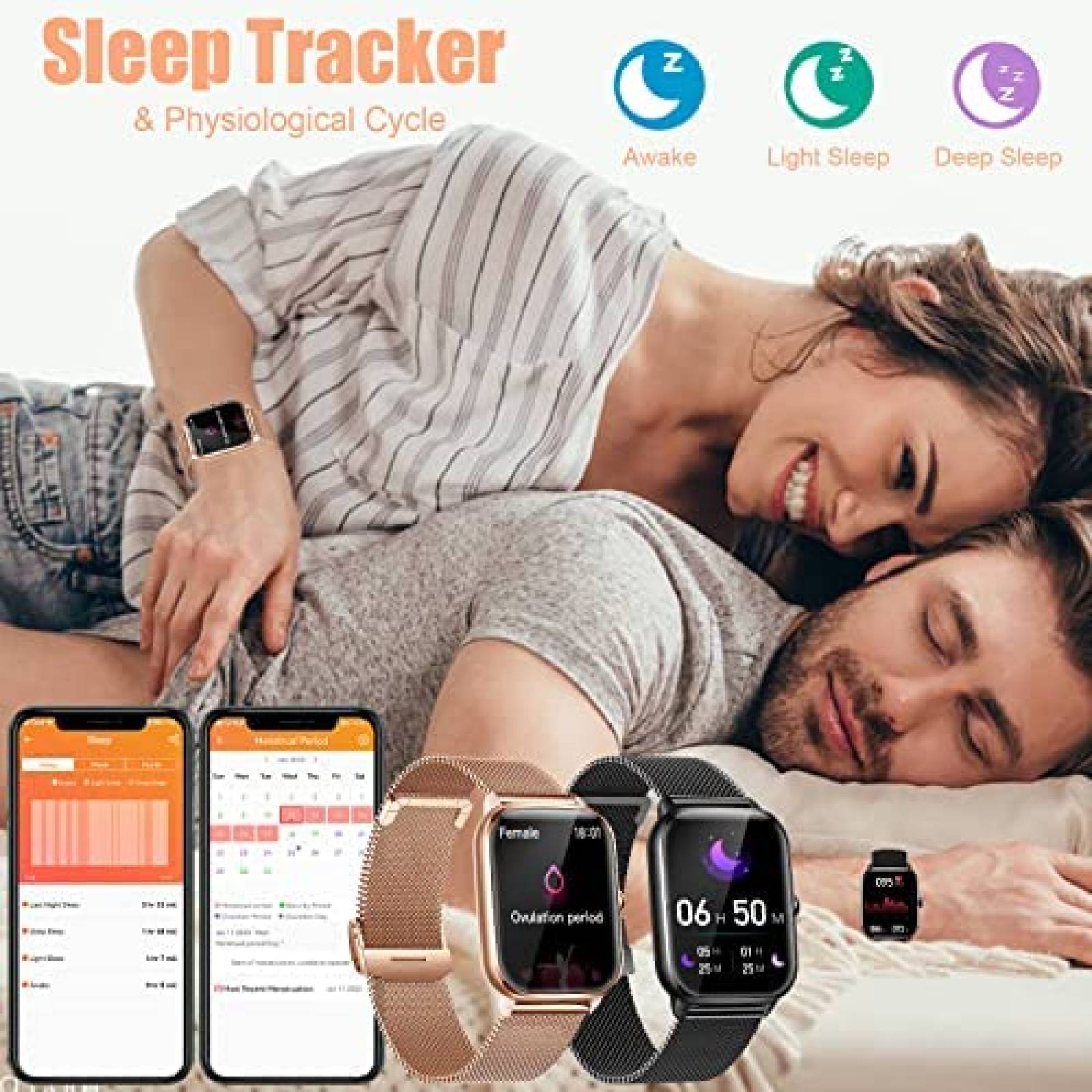 SmartWatch INEYES Fitness Bluetooth Touchscreen -Beige