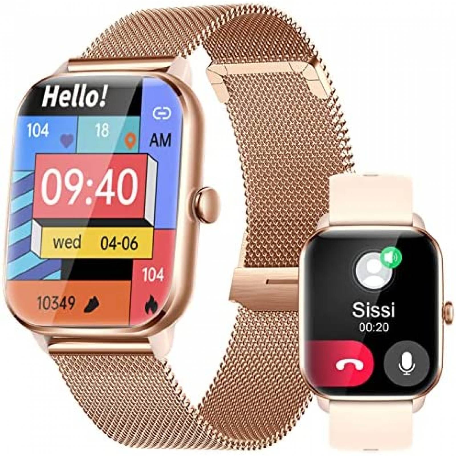 SmartWatch INEYES Fitness Bluetooth Touchscreen -Beige