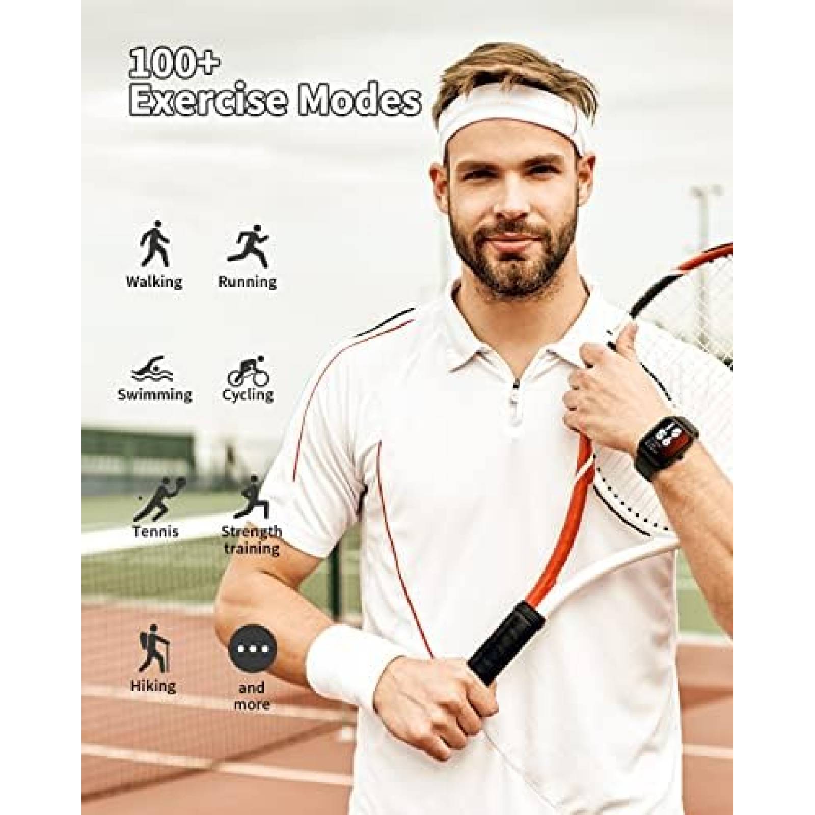 Smartwatch TOOBUR IDW13 Mide Frecuencia Cardiaca -Negro