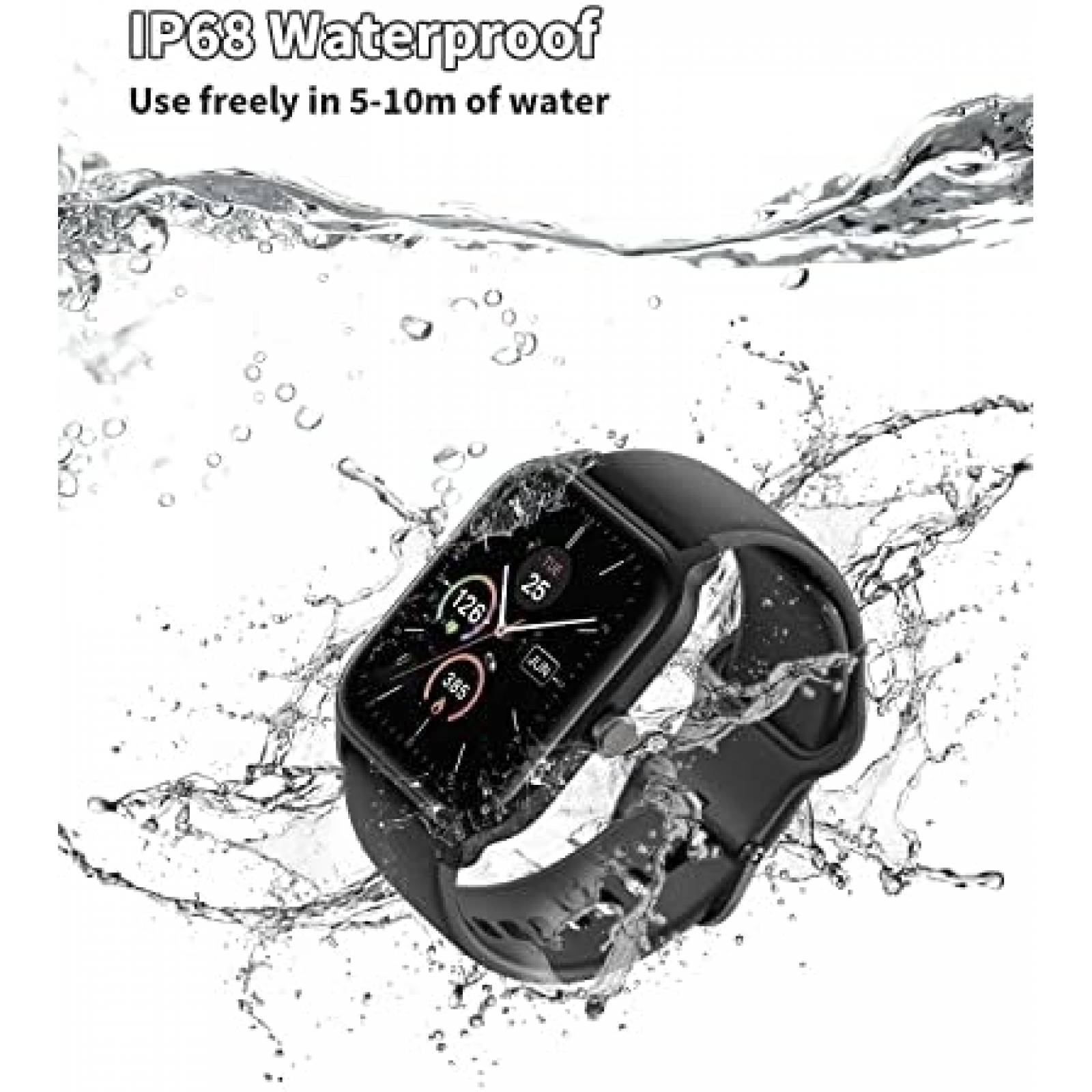 Smartwatch TOOBUR IDW13 Mide Frecuencia Cardiaca -Negro