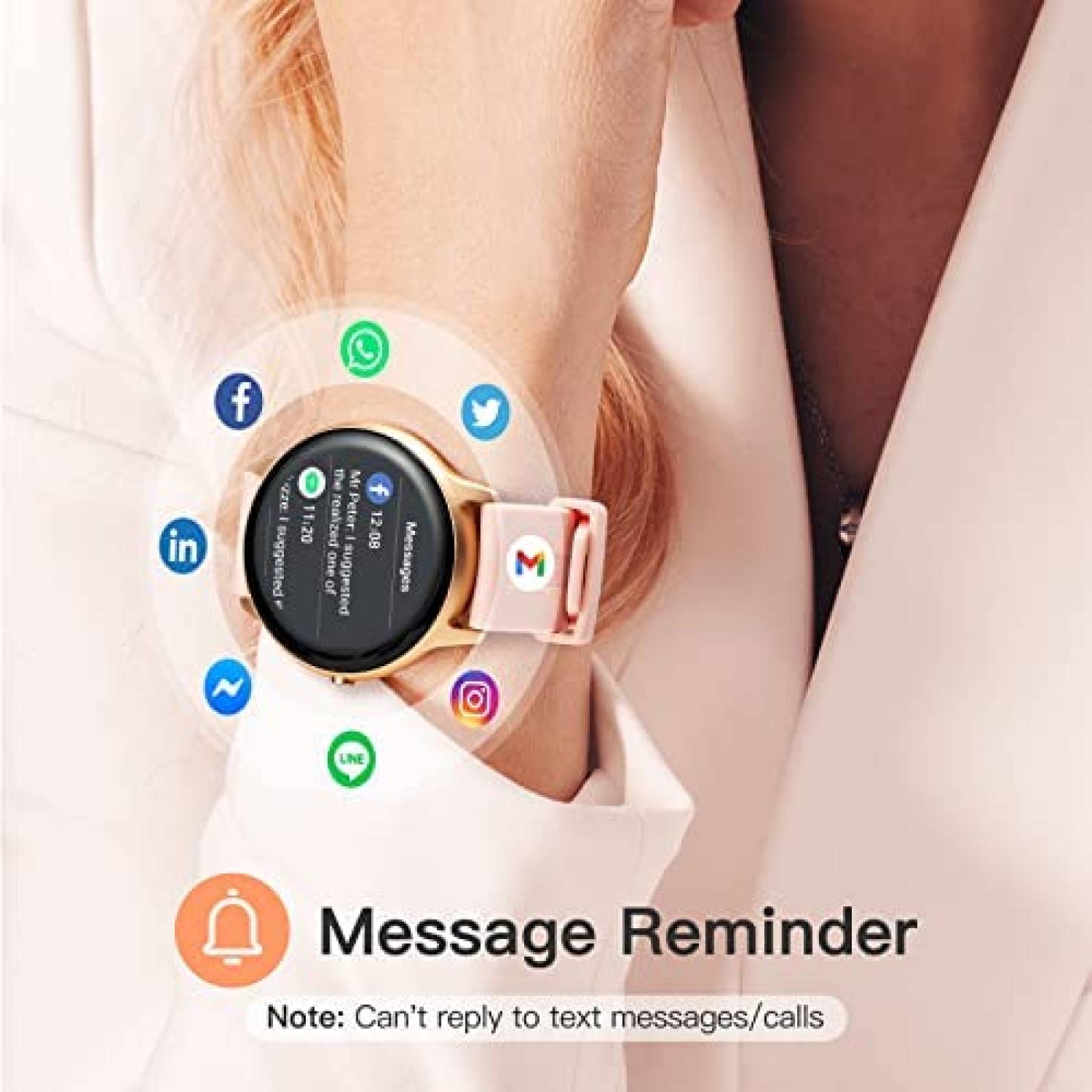 Smartwatch AGPTEK LW11 Resistente al Agua Multicompatible