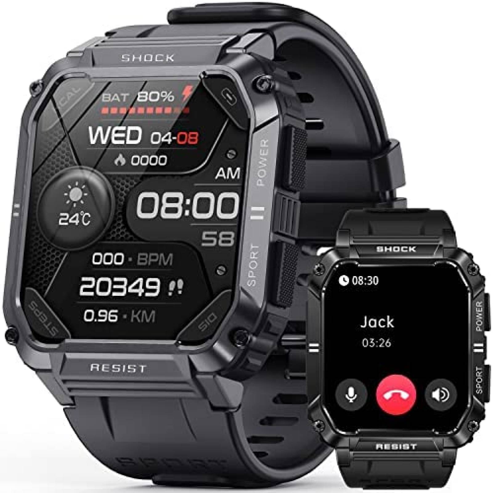 Smartwatch HYSTORM Mide Frecuencia Cardiaca Impremiable