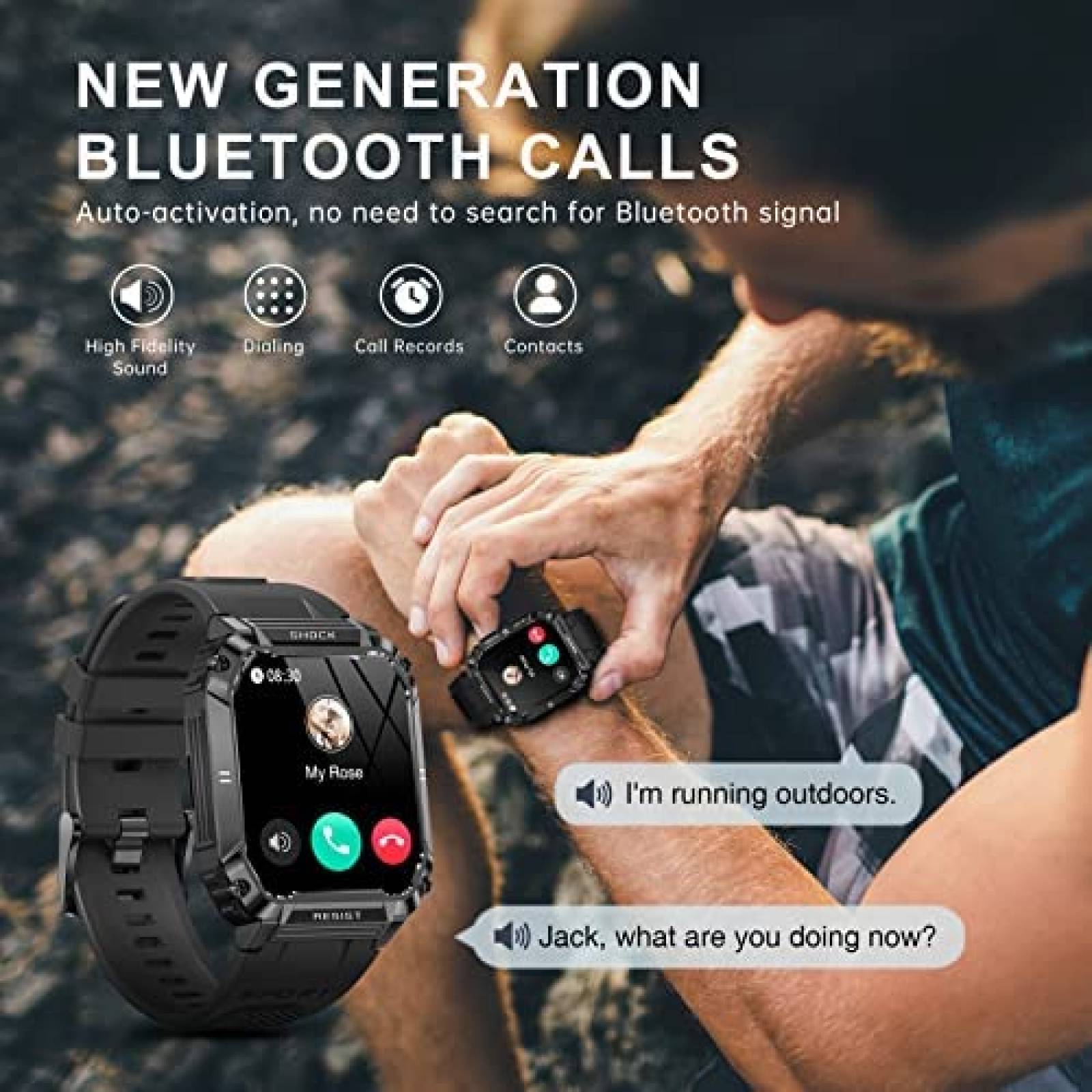 Smartwatch HYSTORM Mide Frecuencia Cardiaca Impremiable