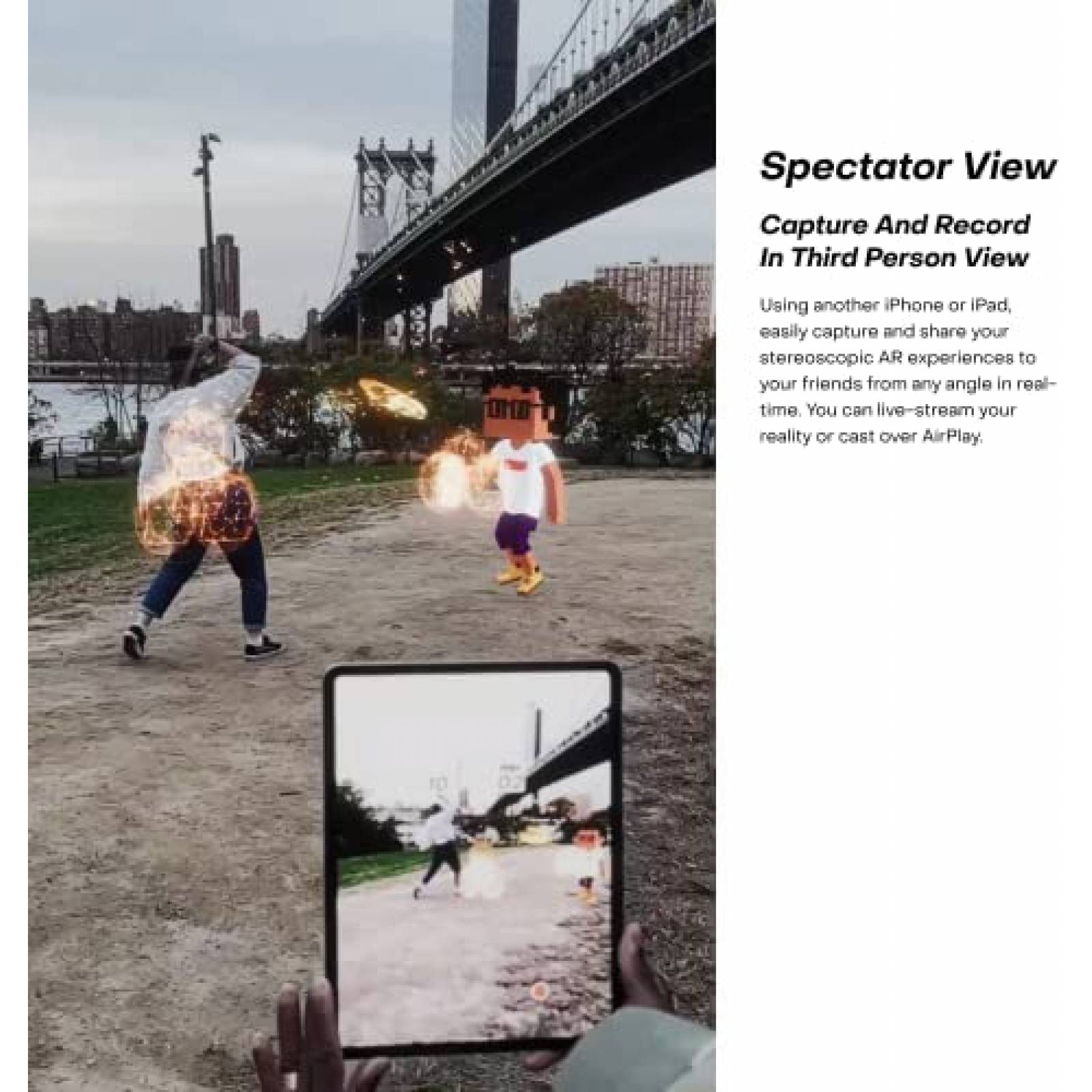 Lentes de Realidad Virtual HoloKit X iOS Bluetooth -Plateado