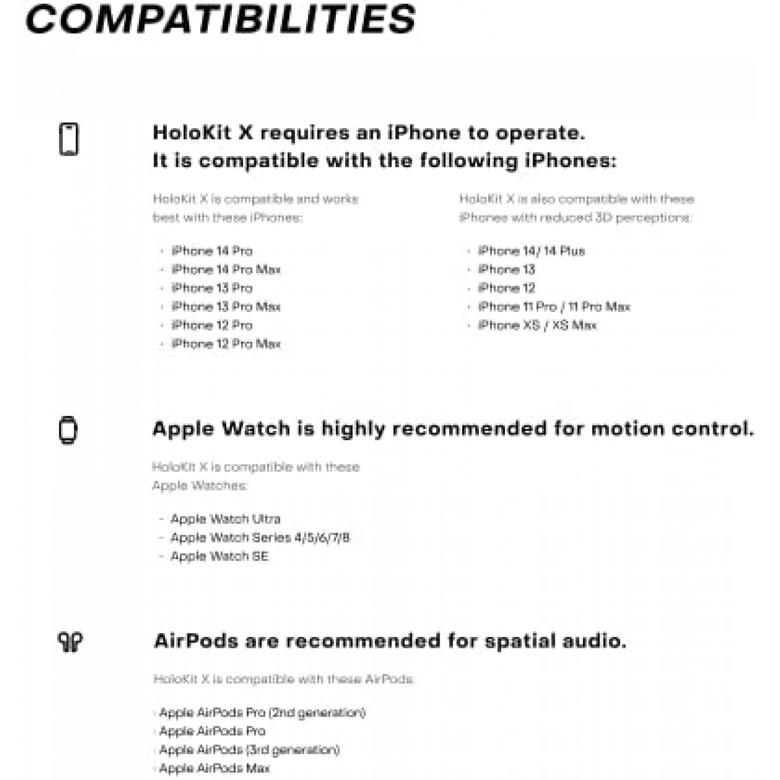 Lentes de Realidad Virtual HoloKit X iOS Bluetooth -Plateado