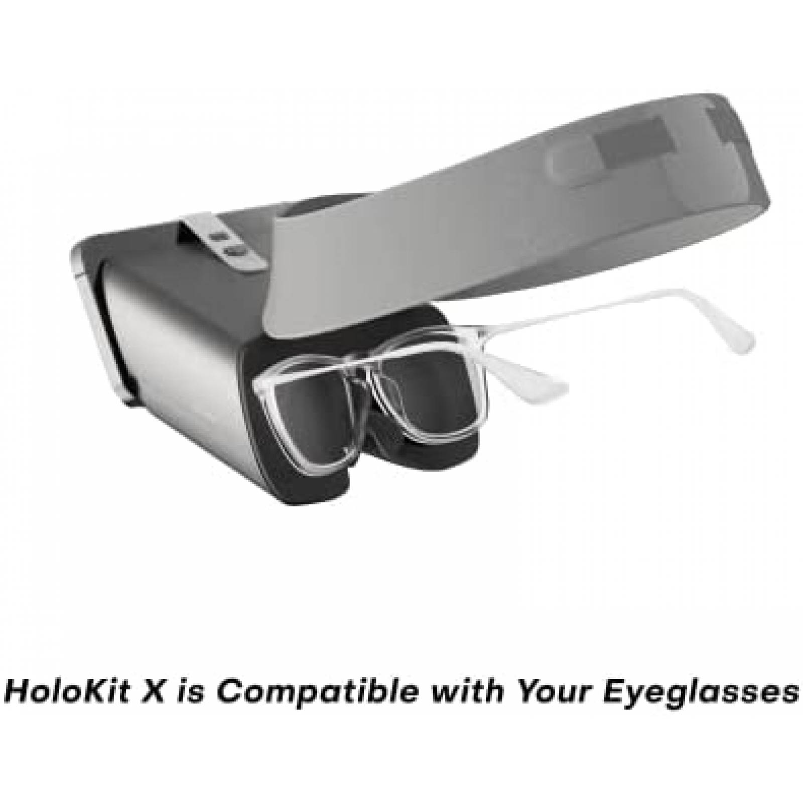 Lentes de Realidad Virtual HoloKit X iOS Bluetooth -Plateado