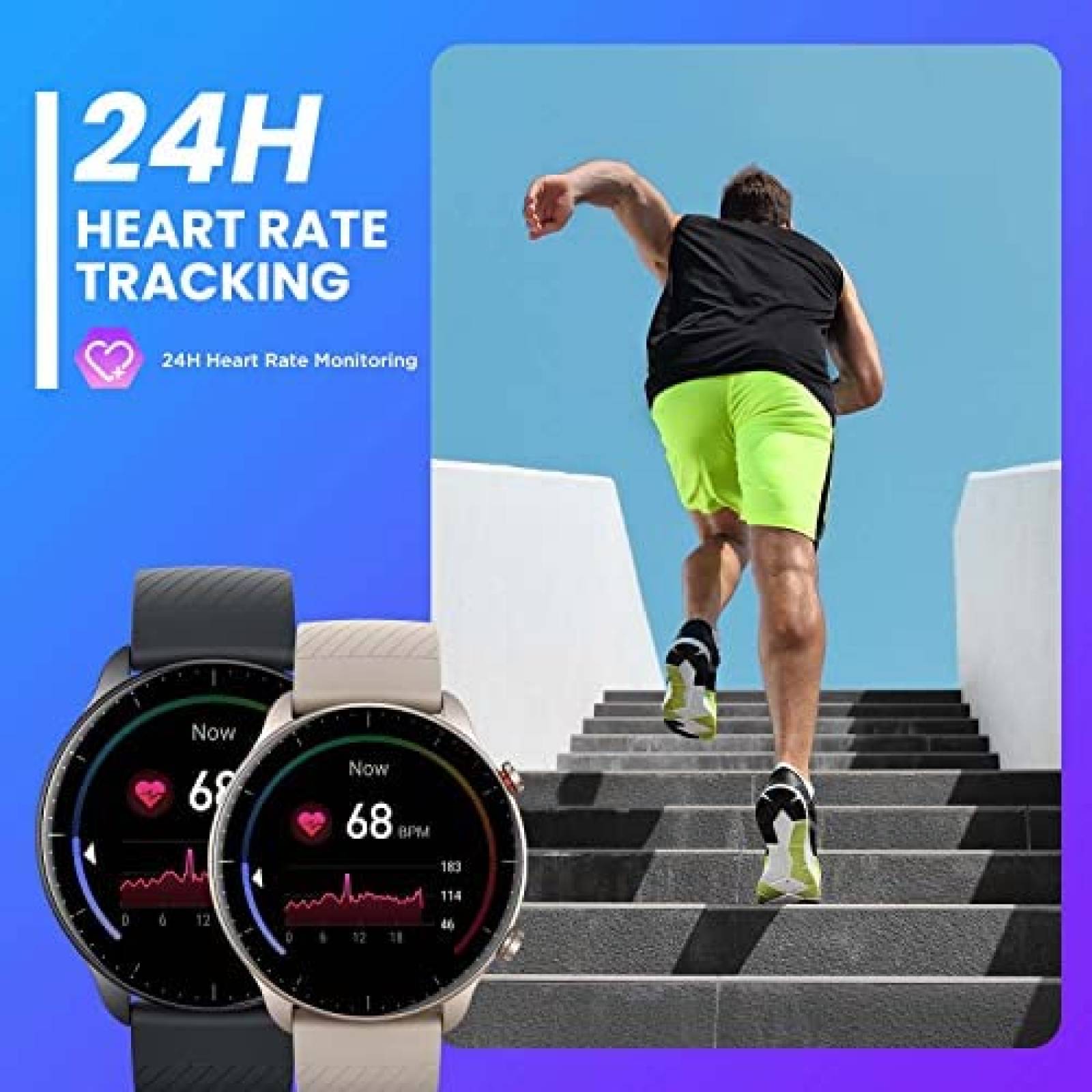 Smartwatch Amazfit GTR 2 Llamada Bluetooth GPS -Negro
