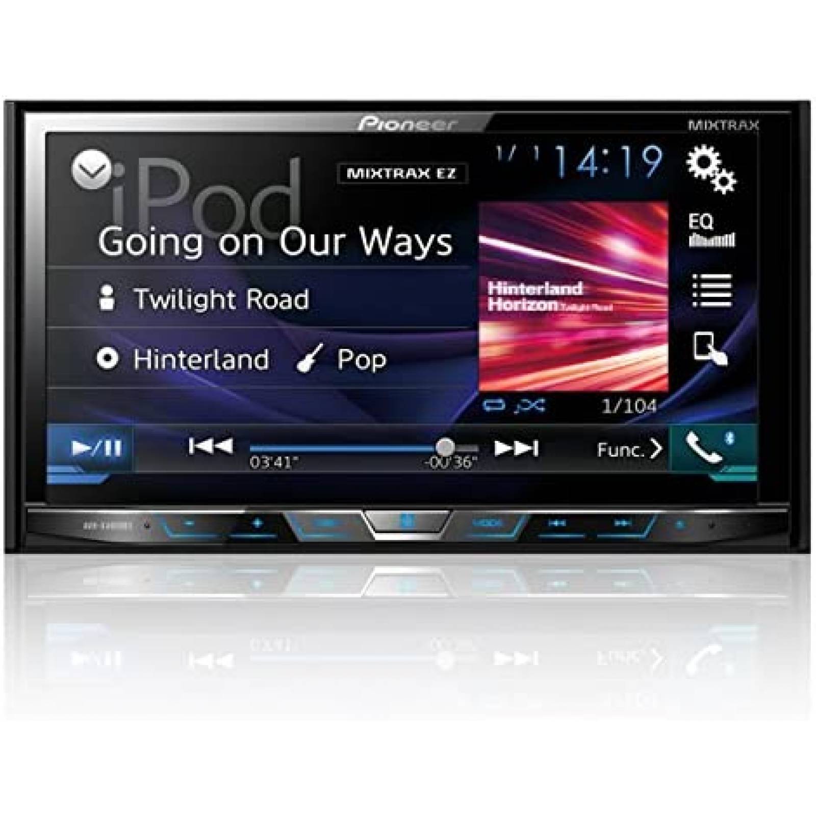 Estereo De Coche PIONEER Doble Din Bluetooth 7 Pulgadas