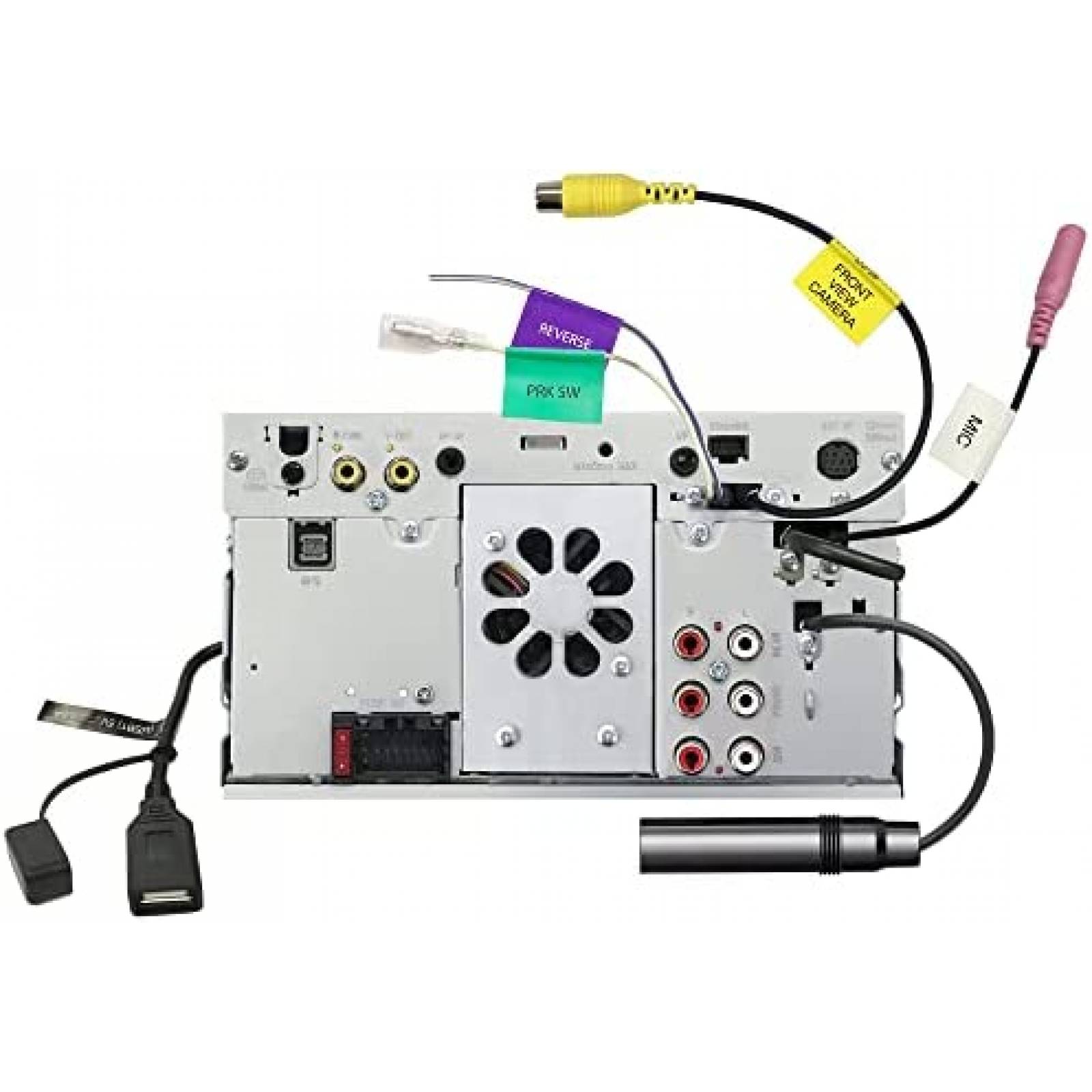 Estereo de Coche Kenwood 6.8'' Bluetooth AM/FM Radio -Negro