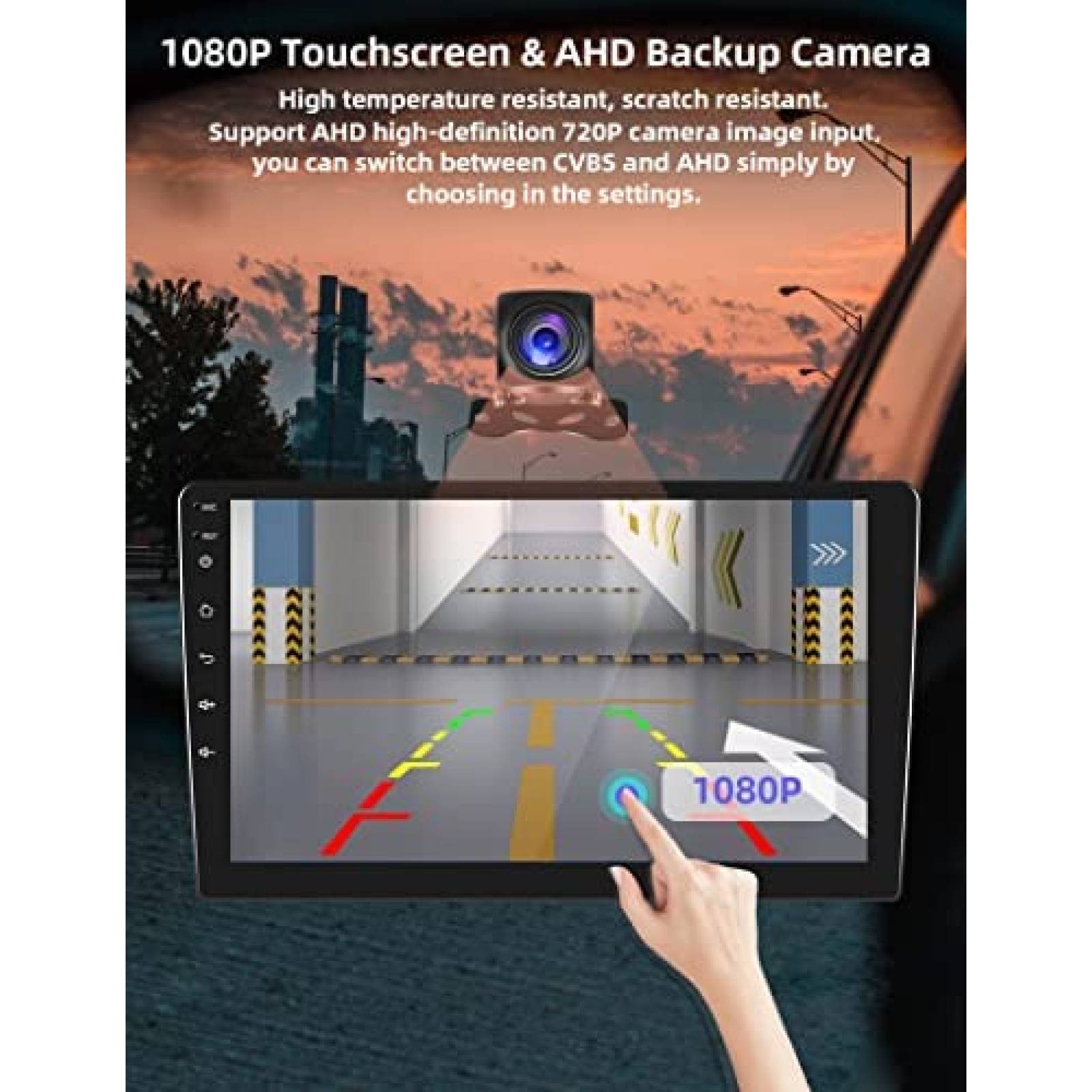 Estereo De Coche PODOFO Double Din Inalambrico -Negro