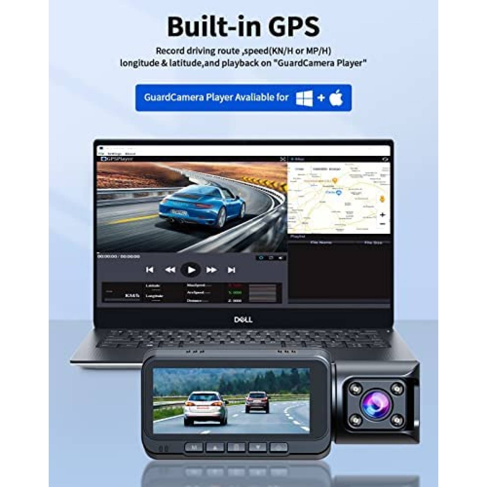 Camara de Reversa VSTARK DC14 3 Cam 2K 170 64GB Sensor Sony