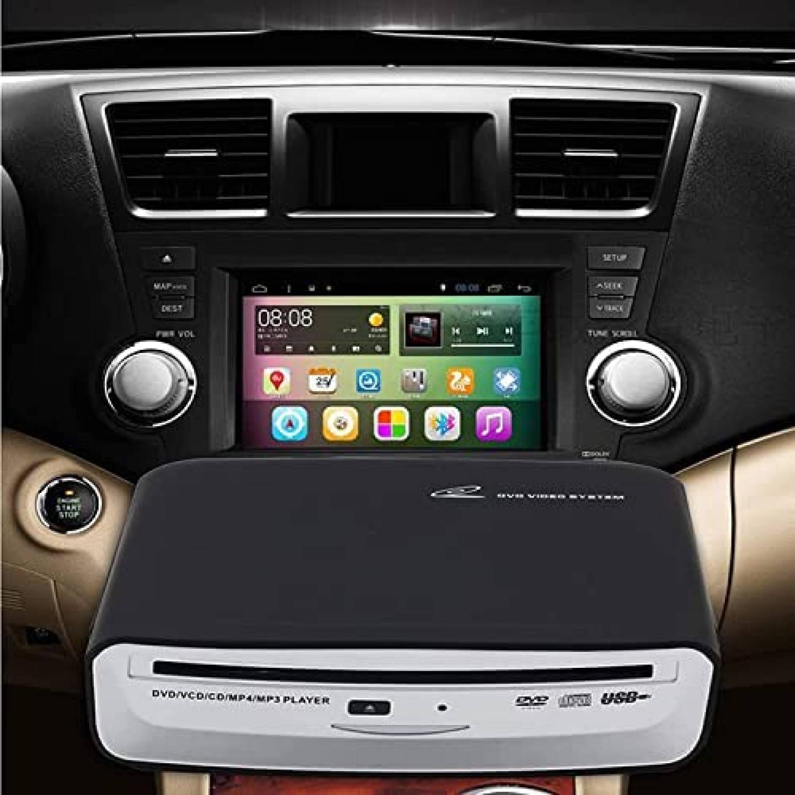 Reproductor CD Externo para Auto WUGOSU Android Version 4.4