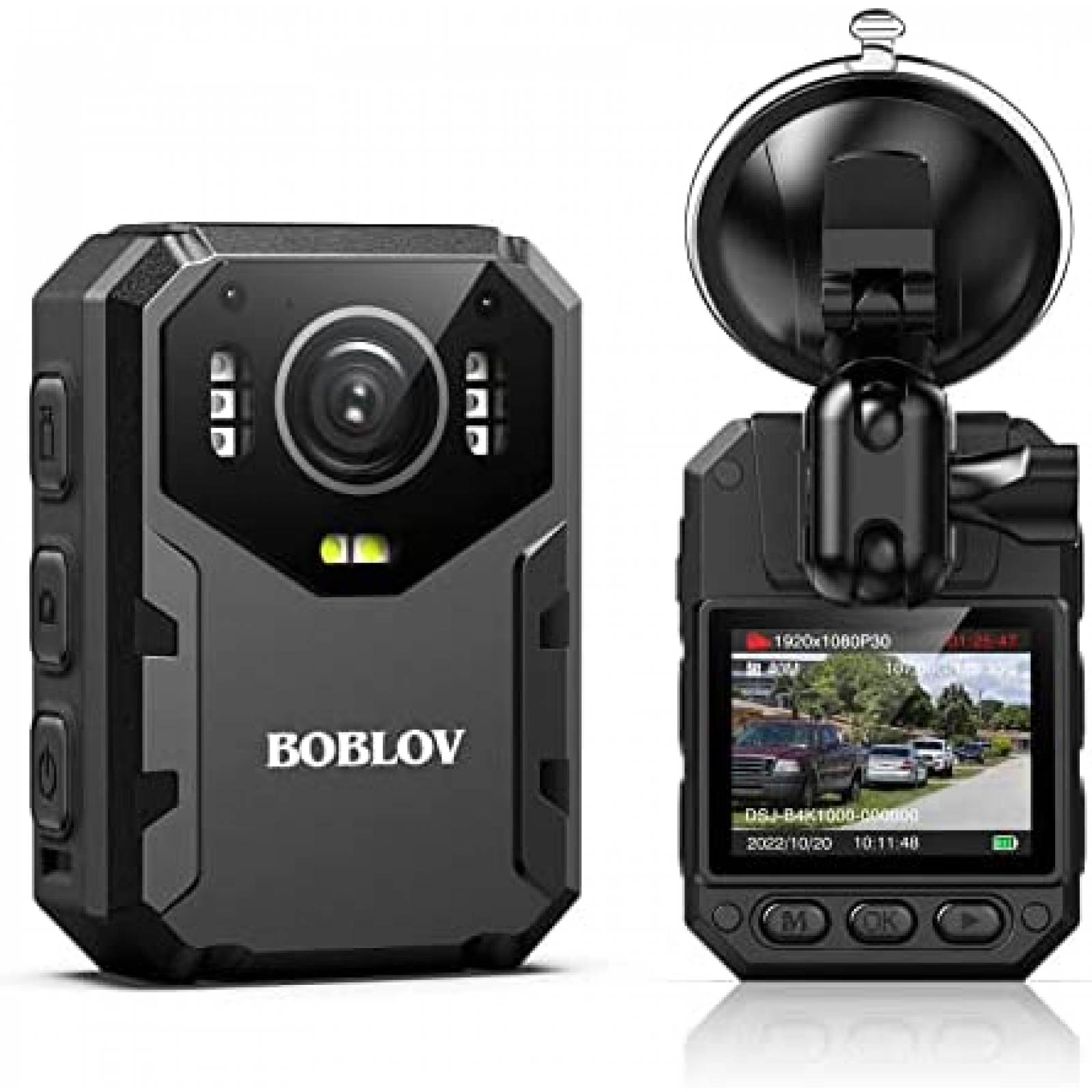 Camara Montada a Cuerpo BoBlov B4K1 GPS de 3100mAh -Negro