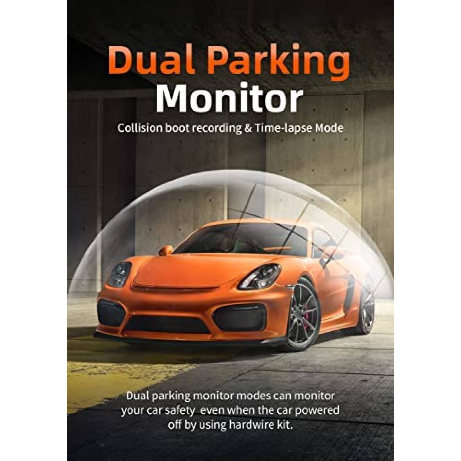 Camara Dash WOLFBOX i07 3'' LCD Vision Nocturna 4K 1080P