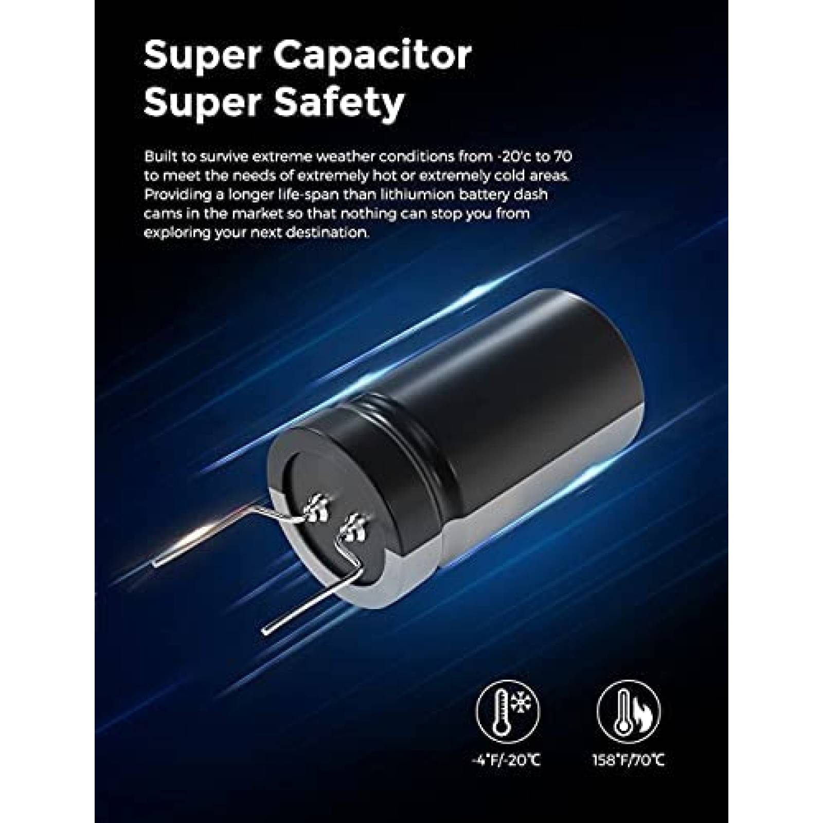 Camara Dash AZDOME M550 de 3CH 1440p+1080p+1080p -Negro