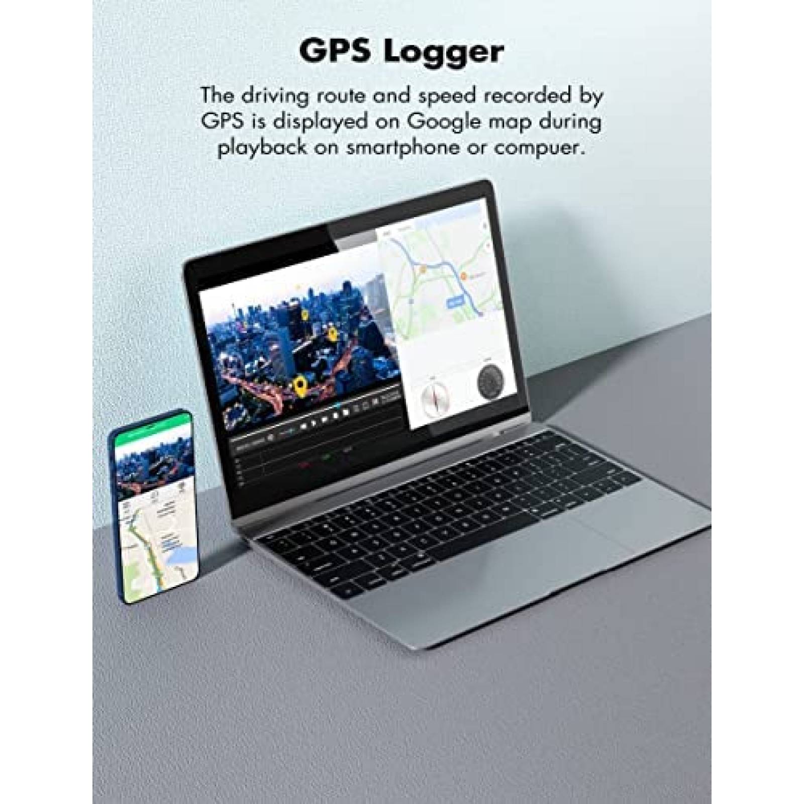 Camara para Auto Heaboli HP88 3'' Touch 4K 1080P Gps IMX335