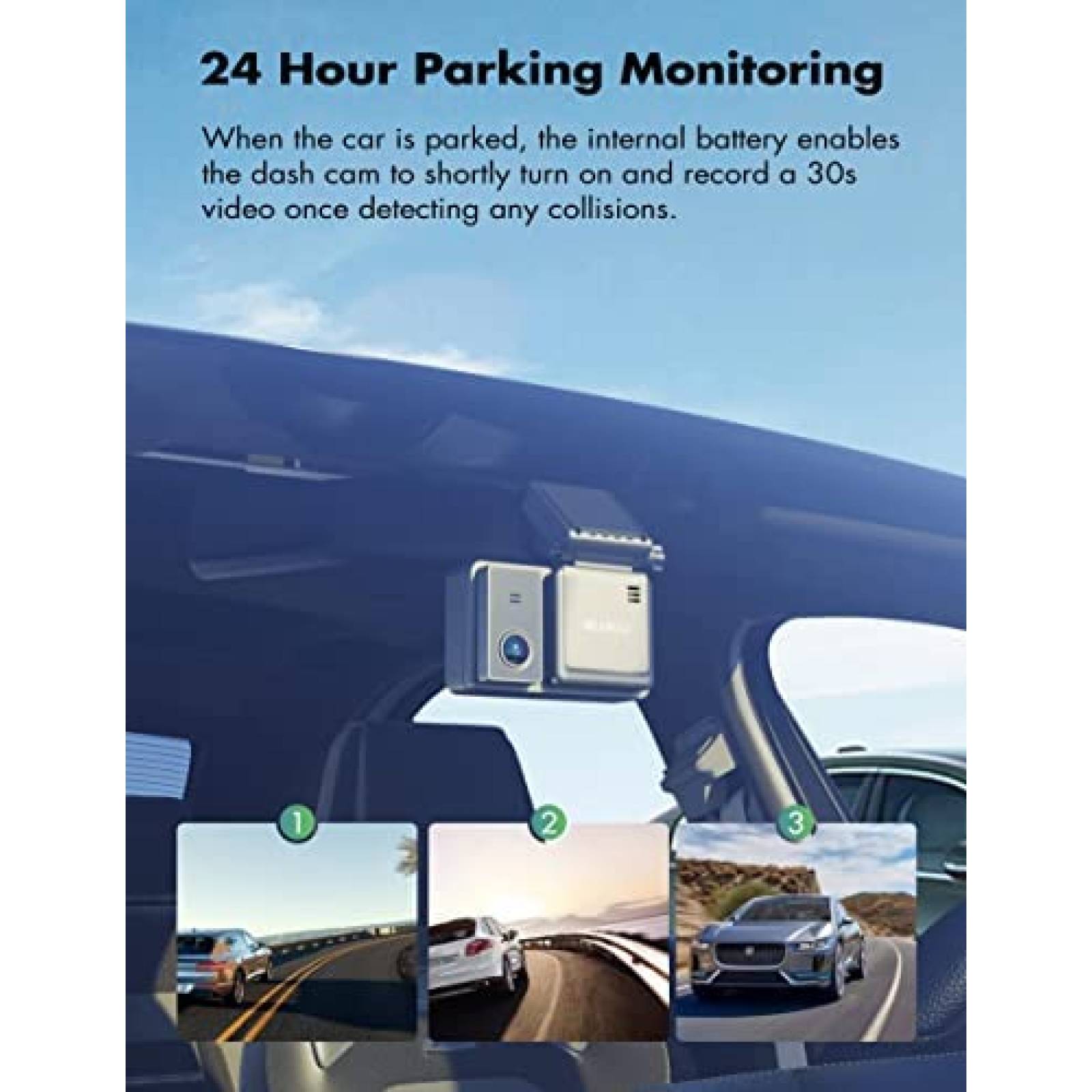 Camara para Auto Heaboli HP88 3'' Touch 4K 1080P Gps IMX335