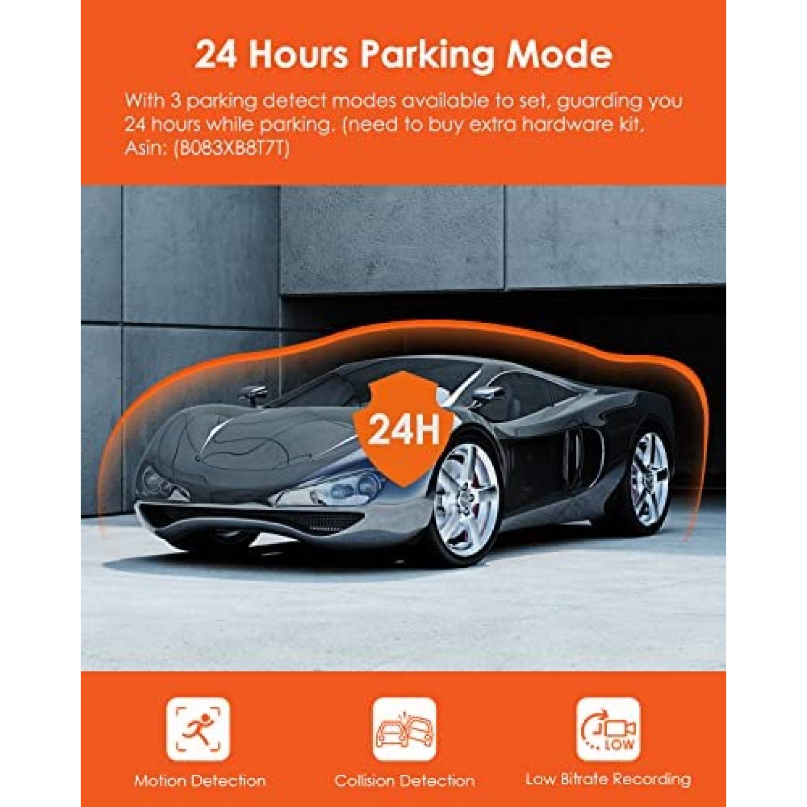 Camara Dash Vantrue X4S Duo 4K 1080P 120FPS 5G 512GB -Negro