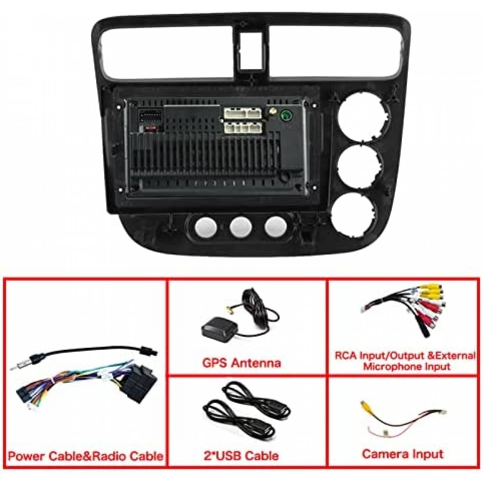 Estereo de Coche COCHEPARTS Para Honda Civic 2001-2005