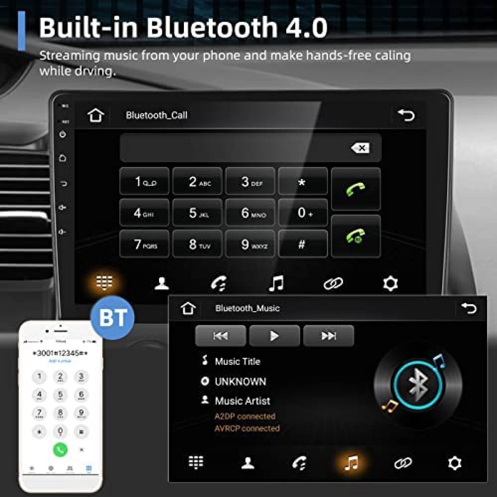 Estereo Auto Podofo 10.1'' Android Honda Civic 2006 - 2011